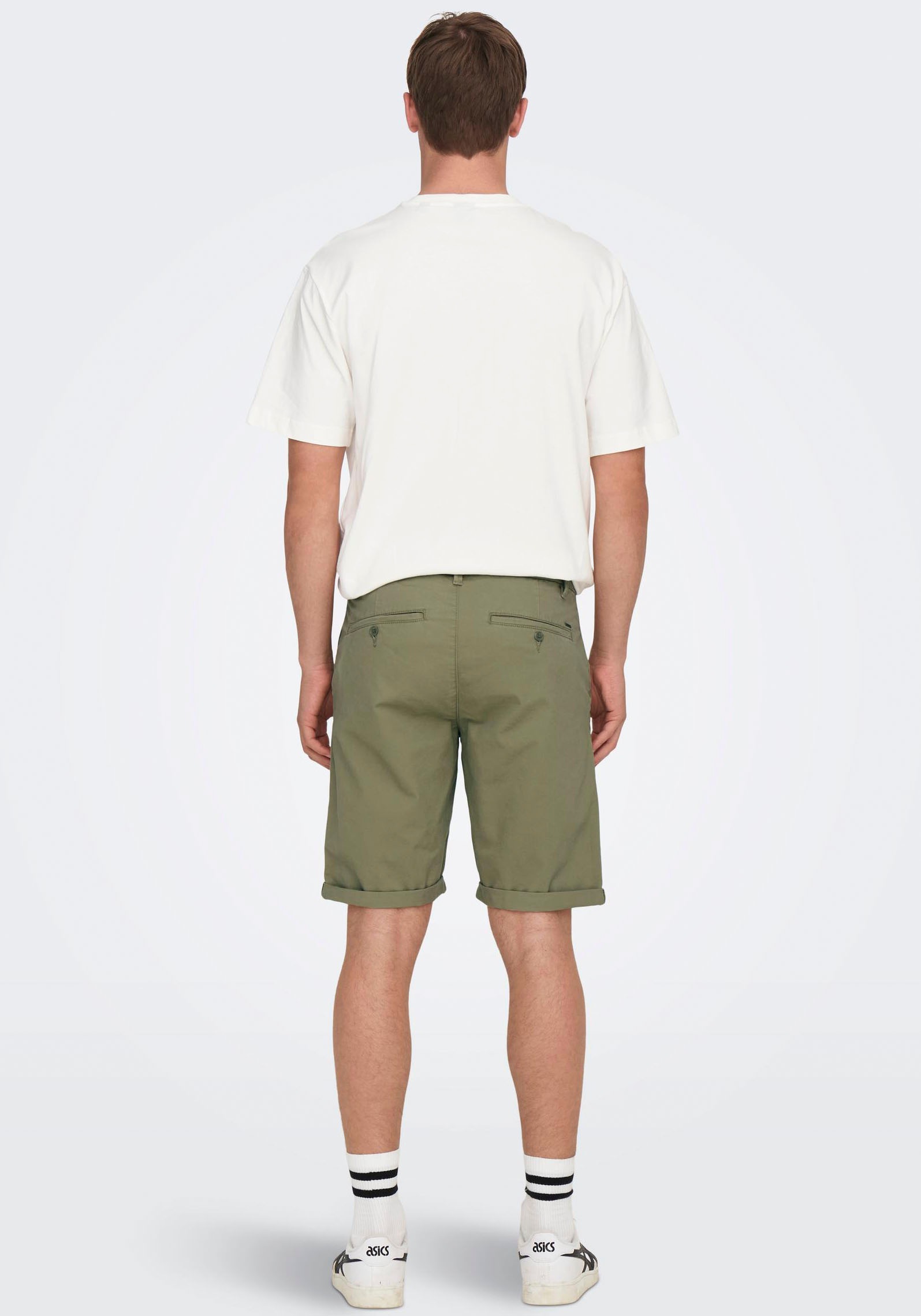9. Bild von ONLY & SONS Jeansshorts »ONSPETER REG TWILL 4481 SHORTS NOOS«