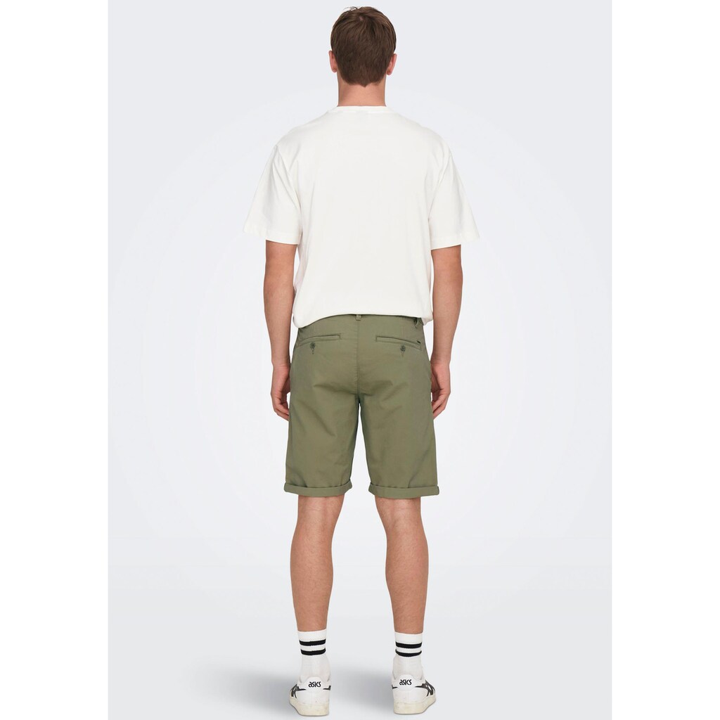 ONLY & SONS Jeansshorts »ONSPETER REG TWILL 4481 SHORTS NOOS«