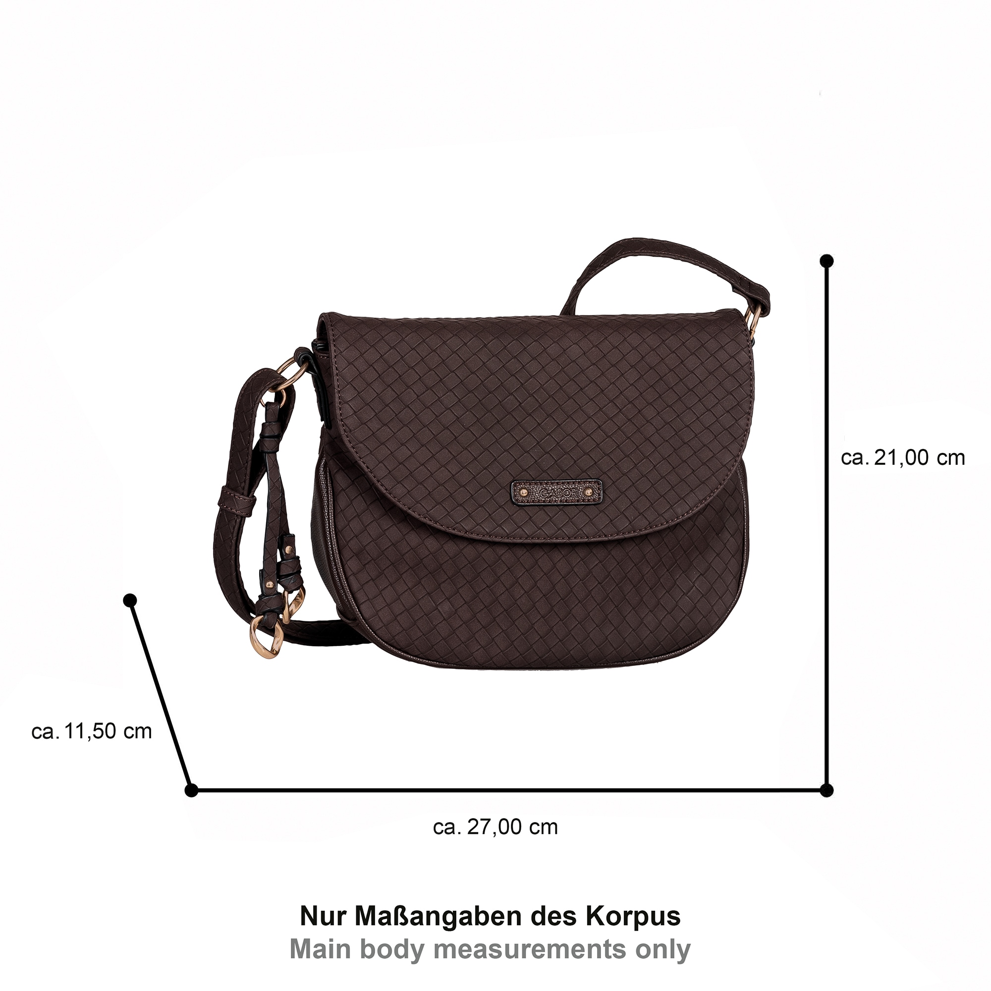 Gabor Umhängetasche »Binta« Damen Schultertasche edlem Logo-Aufnäher