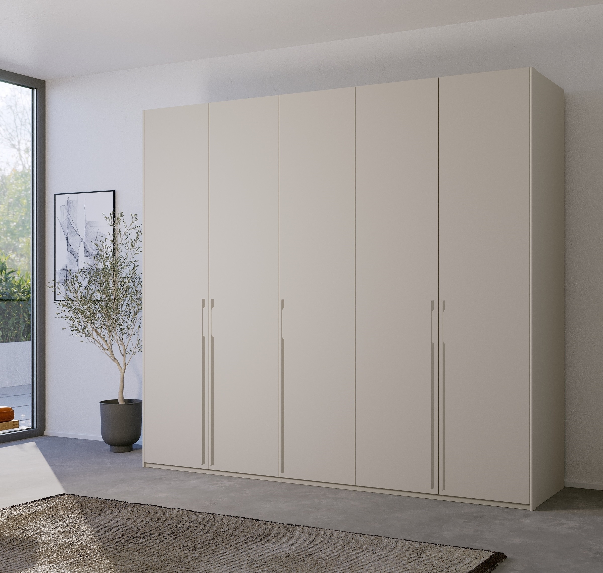 rauch Drehtürenschrank »Skat Pure«, mit eleganten Griffstangen und praktischer Innenausstattung