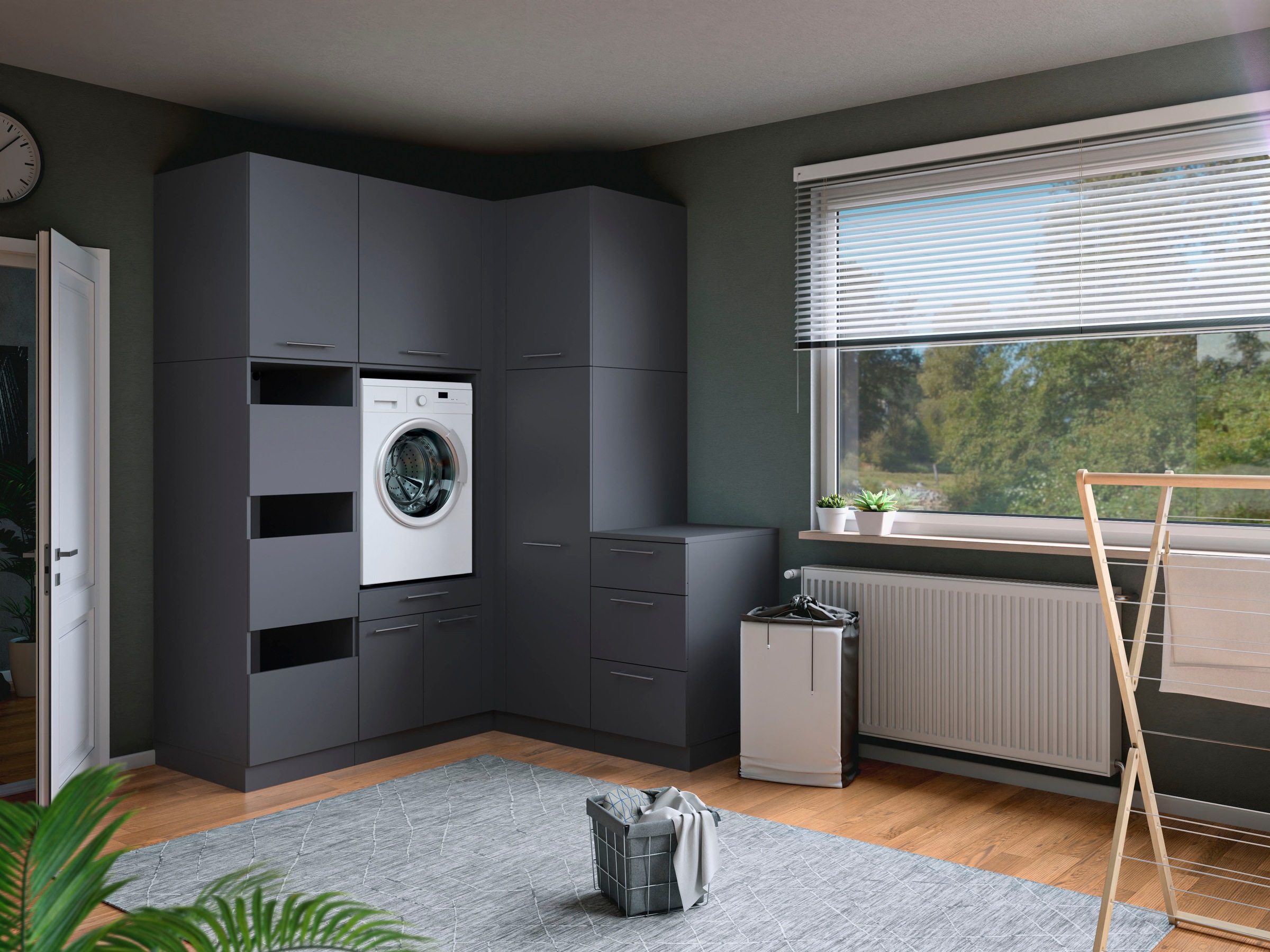 Laundreezy Mehrzweckschrank-Set »Laundreezy, 7-tlg. Mehrzweckschrank-Set B/H/T 186/238/68 cm« 7 Stk. tlg.