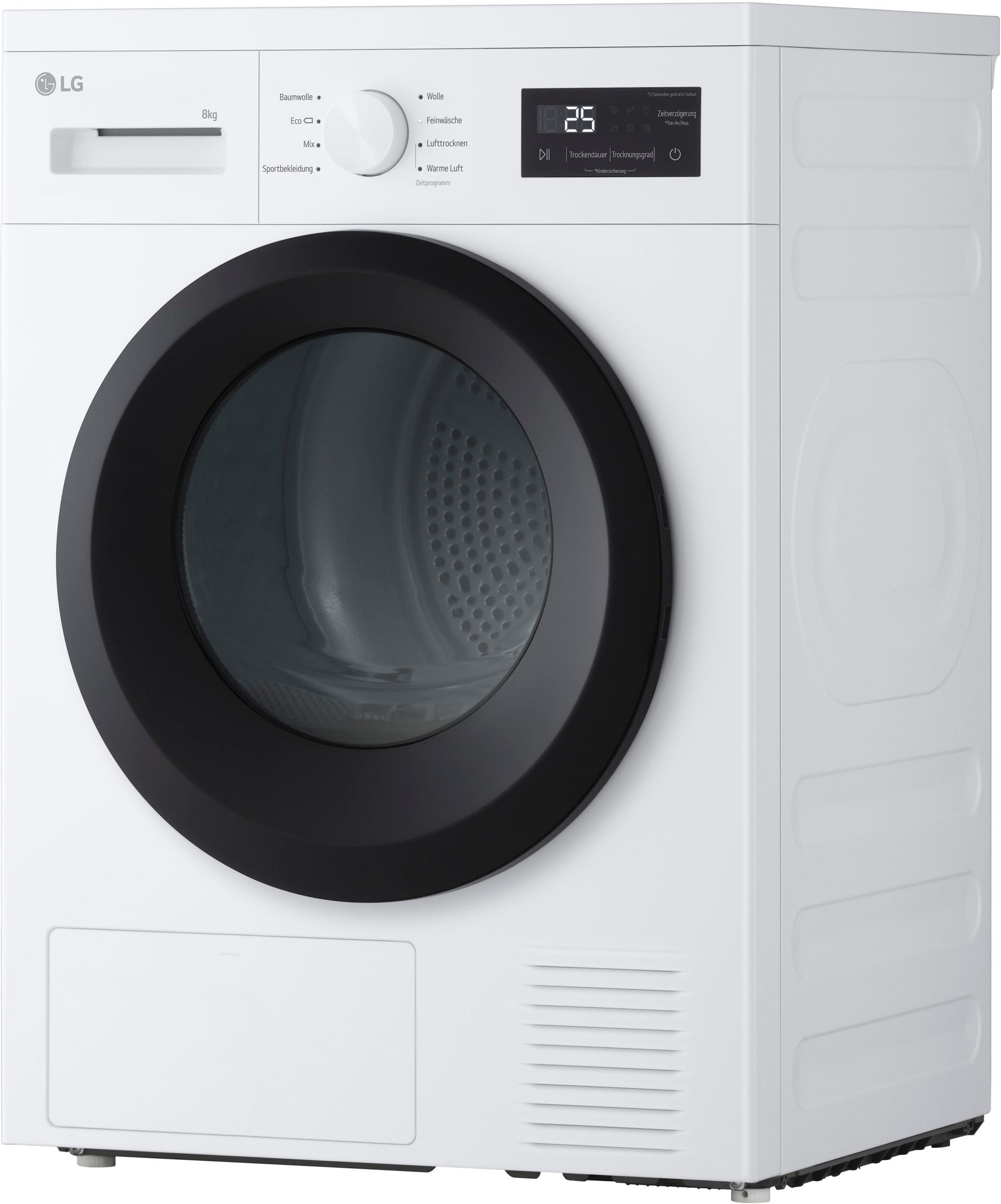 LG Wärmepumpentrockner »RT80B2«, Sicherheitsglastür