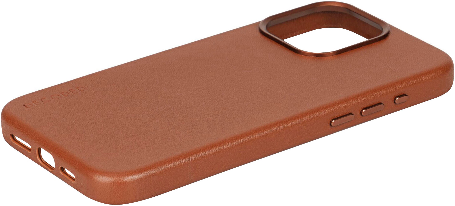 DECODED Smartphone-Hülle »Leather Backcover für iPhone 15 Pro Max«, iPhone 15 Pro Max, 17 cm (6,7 Zoll)
