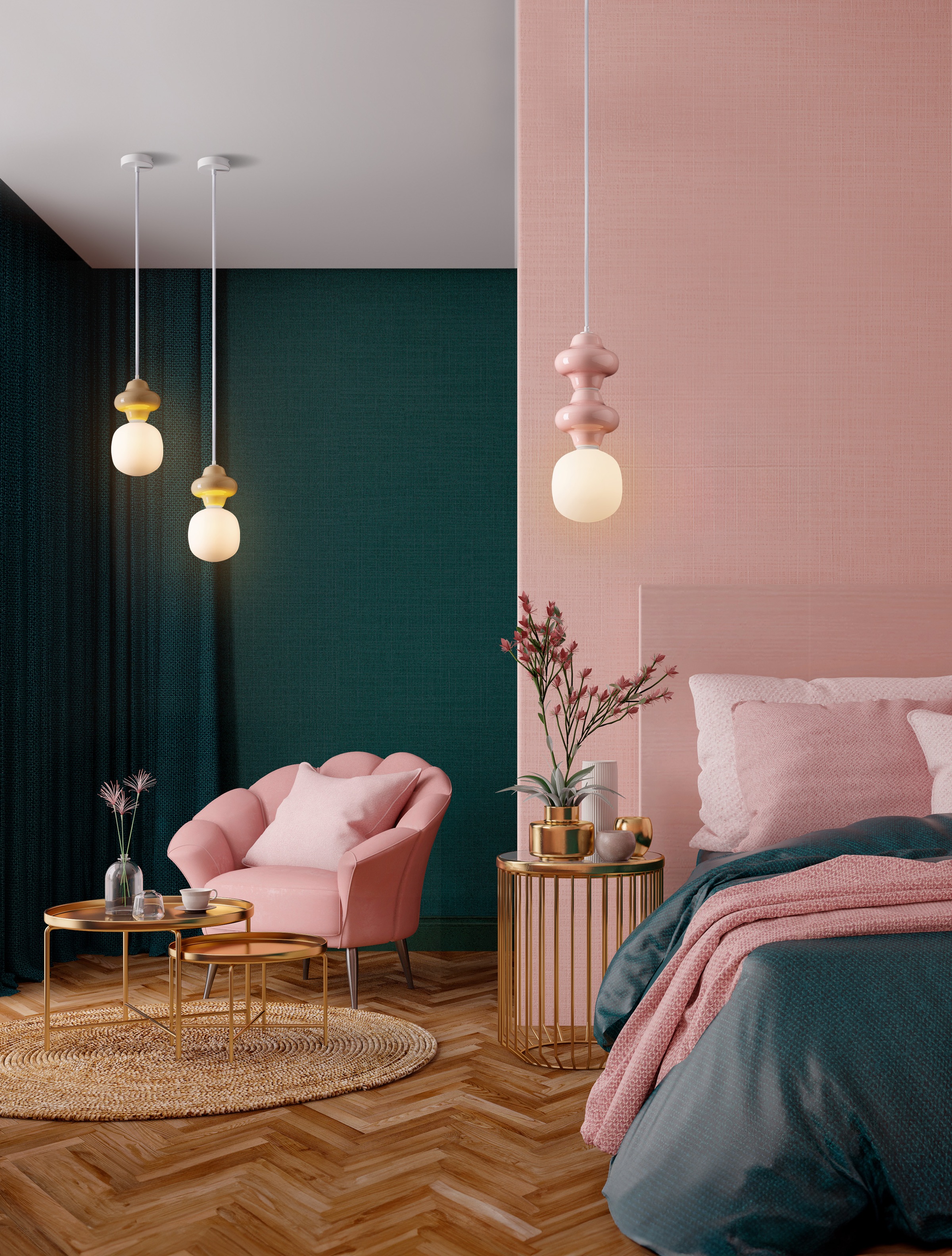 Nova Luce Pendelleuchte »CLIO« E14 1 Stk. günstig online kaufen