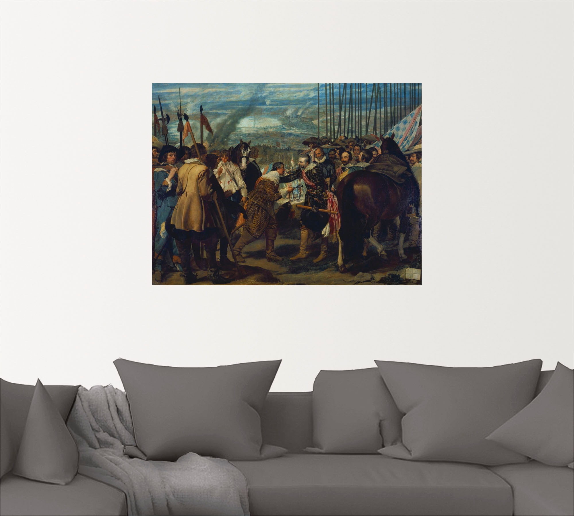 Artland Wandbild »Die Übergabe von Breda. 1634/1635«, Gruppen & Familien, (1 St.), als Leinwandbild, Wandaufkleber oder Poster in versch. Größen