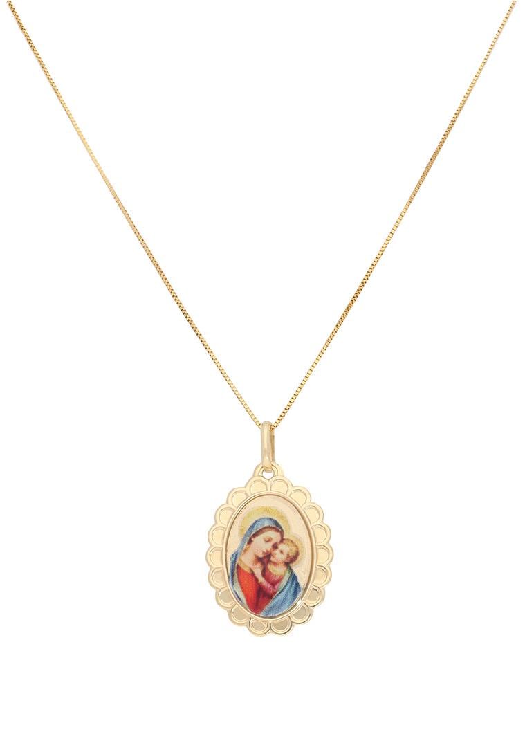 Firetti Kette mit Anhänger »Schmuck Geschenk, Heilige Maria mit Jesuskind,  Folienbild«, mit Emaille im Online-Shop kaufen