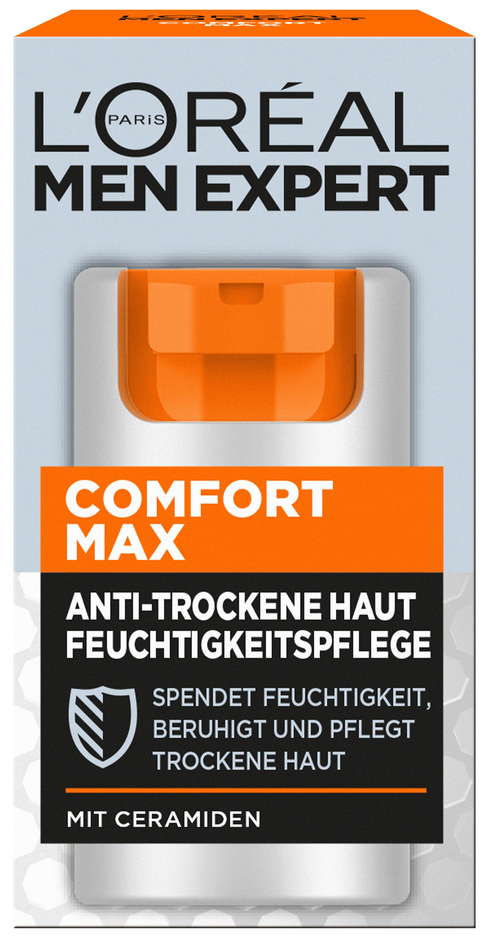 L'ORÉAL PARIS MEN EXPERT Gesichtsgel »Comfort Max Feuchtigkeitspflege« für trockene Haut, feuchtigkeitsspendend, nicht klebend