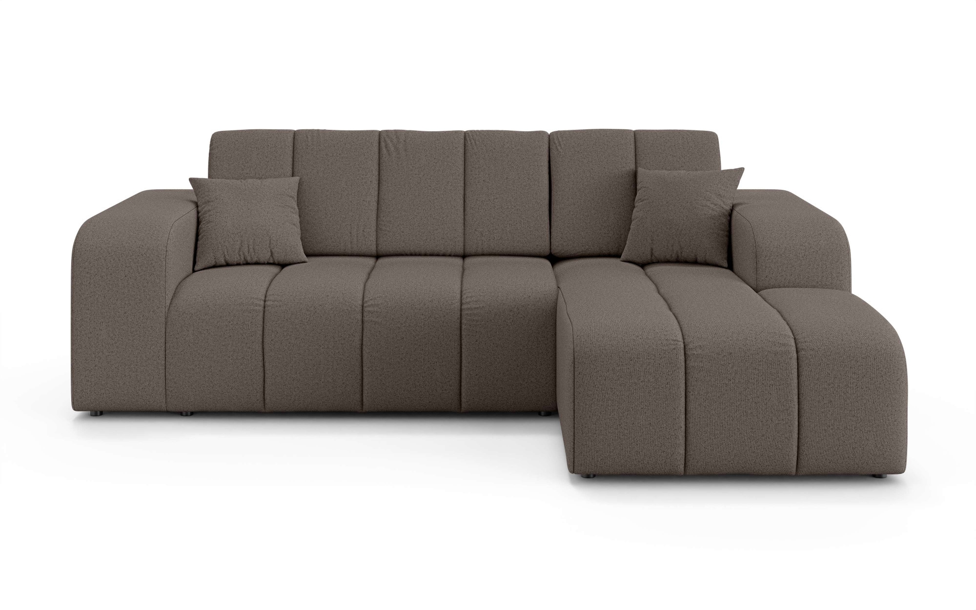 INOSIGN Ecksofa »CASSY L-Form, Schlafsofa mit Bettkasten, Maße B/T/H: 245/165/88 cm«, mit 2 Rückenkissen, Recamiere rechts oder links bestellbar
