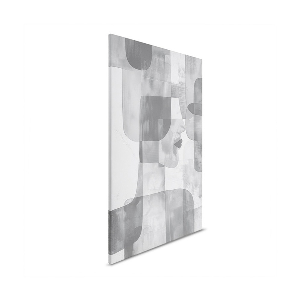 A.S. Création Leinwandbild »Abstract Man - Wandbild Grau Weiß Keilrahmen Ku günstig online kaufen