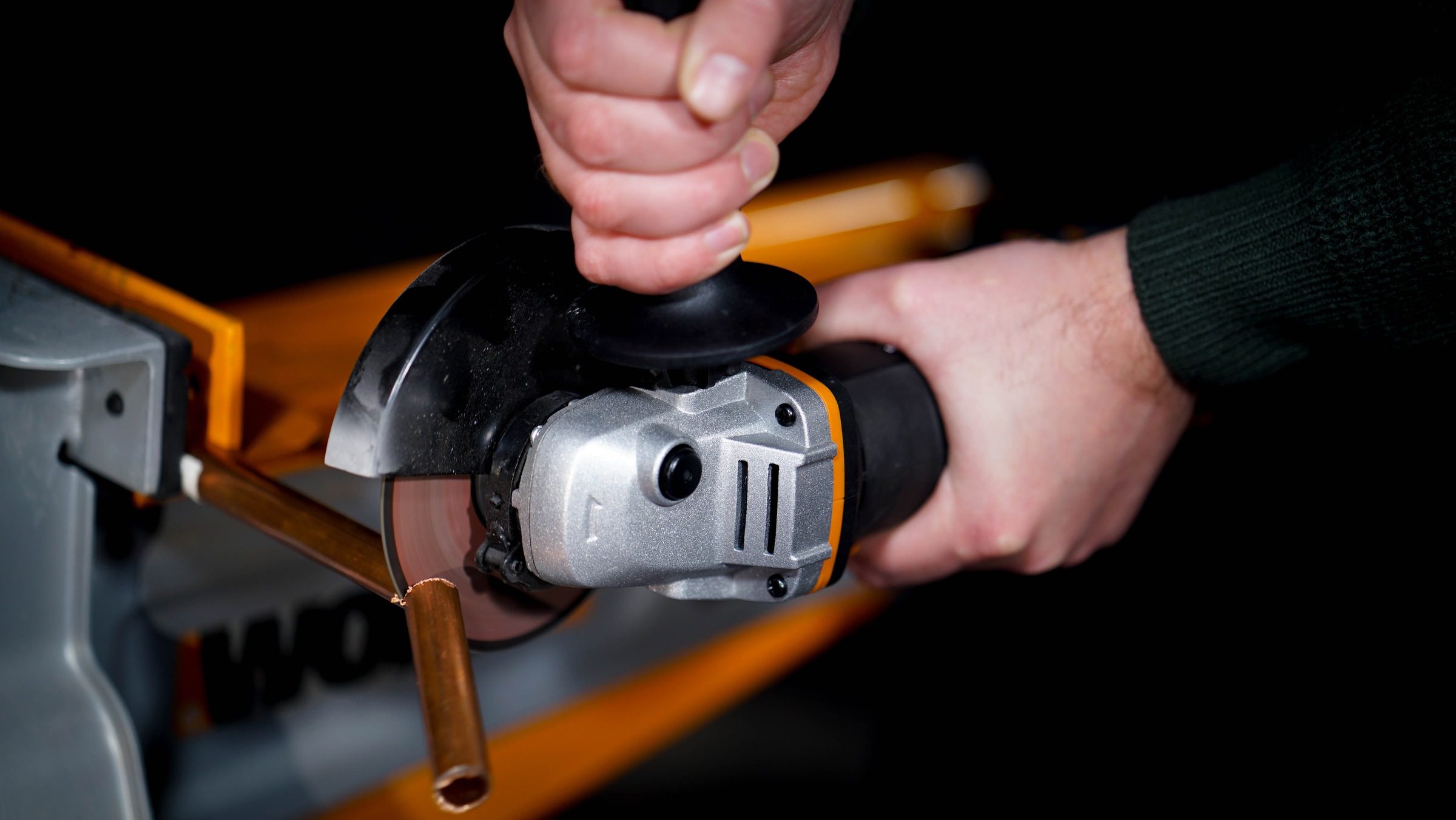 Worx Akku-Winkelschleifer »WX803.9«, 125 mm Scheiben, 2-Position Handgriff, ohne Akku & Ladegerät