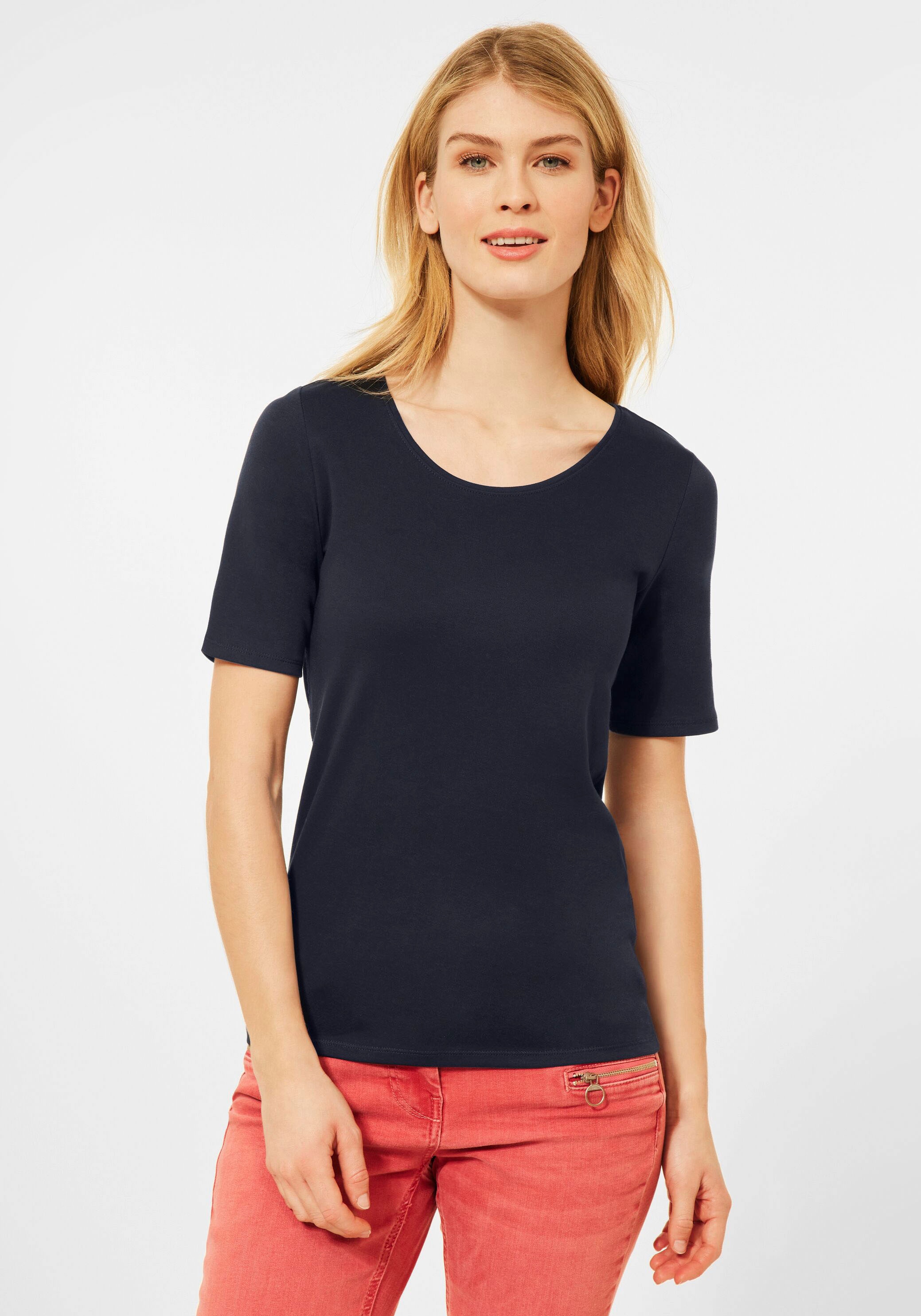 Cecil T-Shirt »Style Lena«, in Unifarbe online bestellen