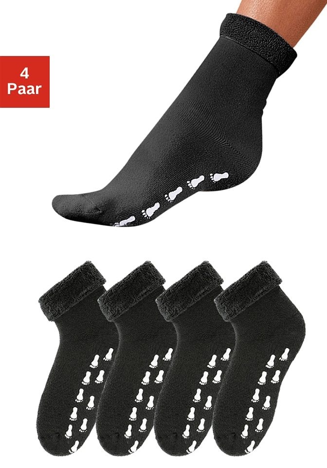 mit und in (4 Antirutschsohle kaufen Go günstig ABS-Socken, Vollfrottee Paar),