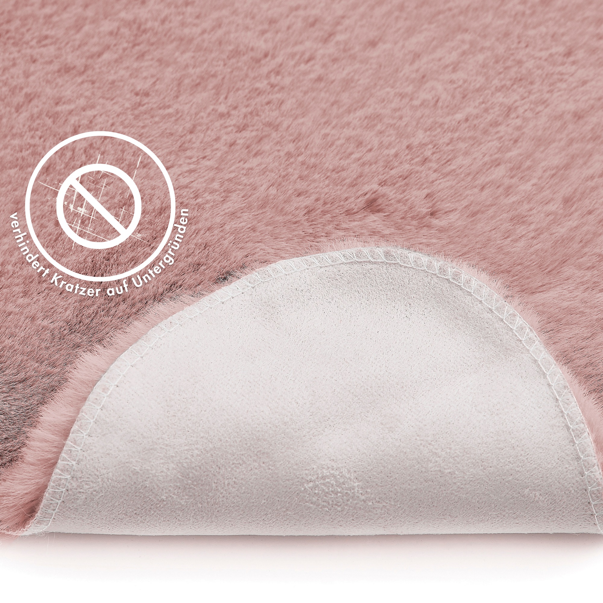 LUXOR living Stuhlkissen »Sitzauflage Novara« Kunstfell, rund oder eckig, sehr weich, auch als 4er Set bestellbar