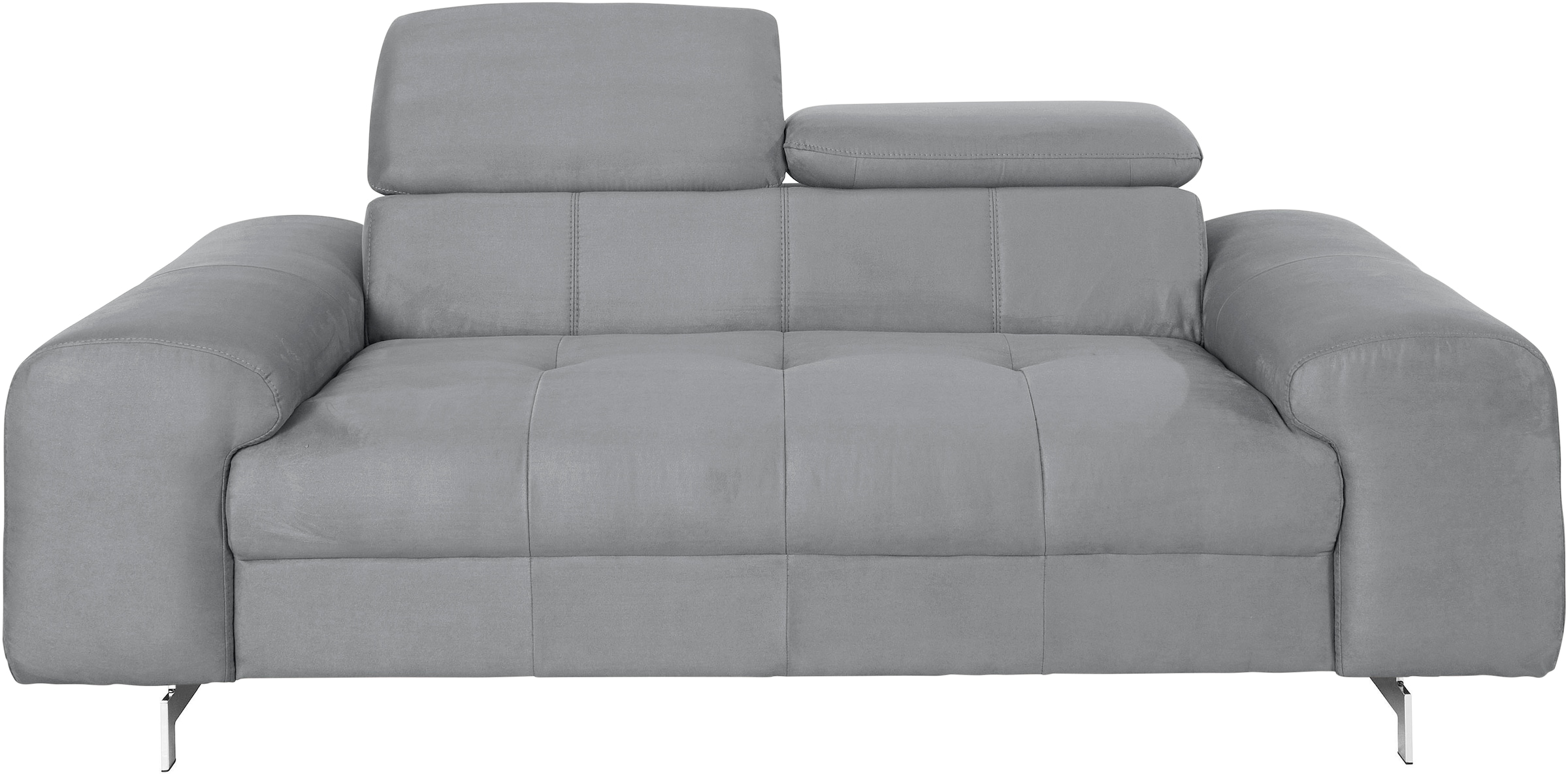COTTA 2-Sitzer »Chef«, Big-Sofa mit Kopfteilverstellung, edle Metallkufen