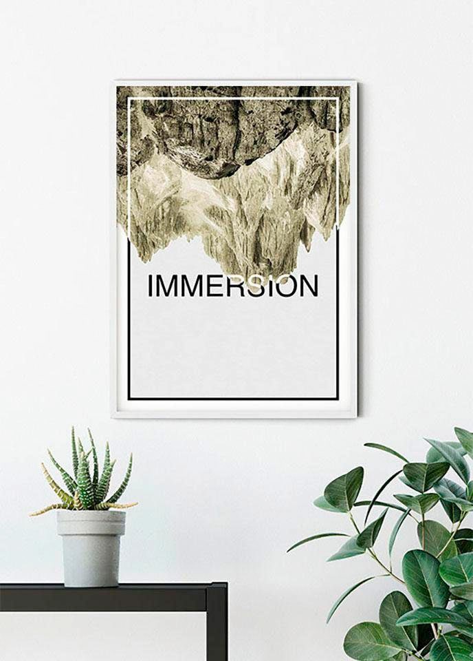 Komar Bild »Immersion Sand«, Abstrakt-Sprüche & Texte, (1 St.), Wandbild zur Dekoration - ohne Rahmen