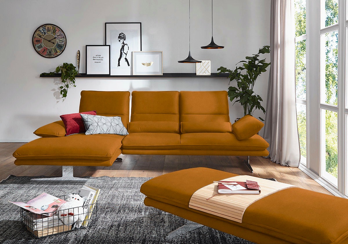 W.SCHILLIG Ecksofa »broadway, Designsofa mit tollem Sitzkomfort, L-Form« Si günstig online kaufen