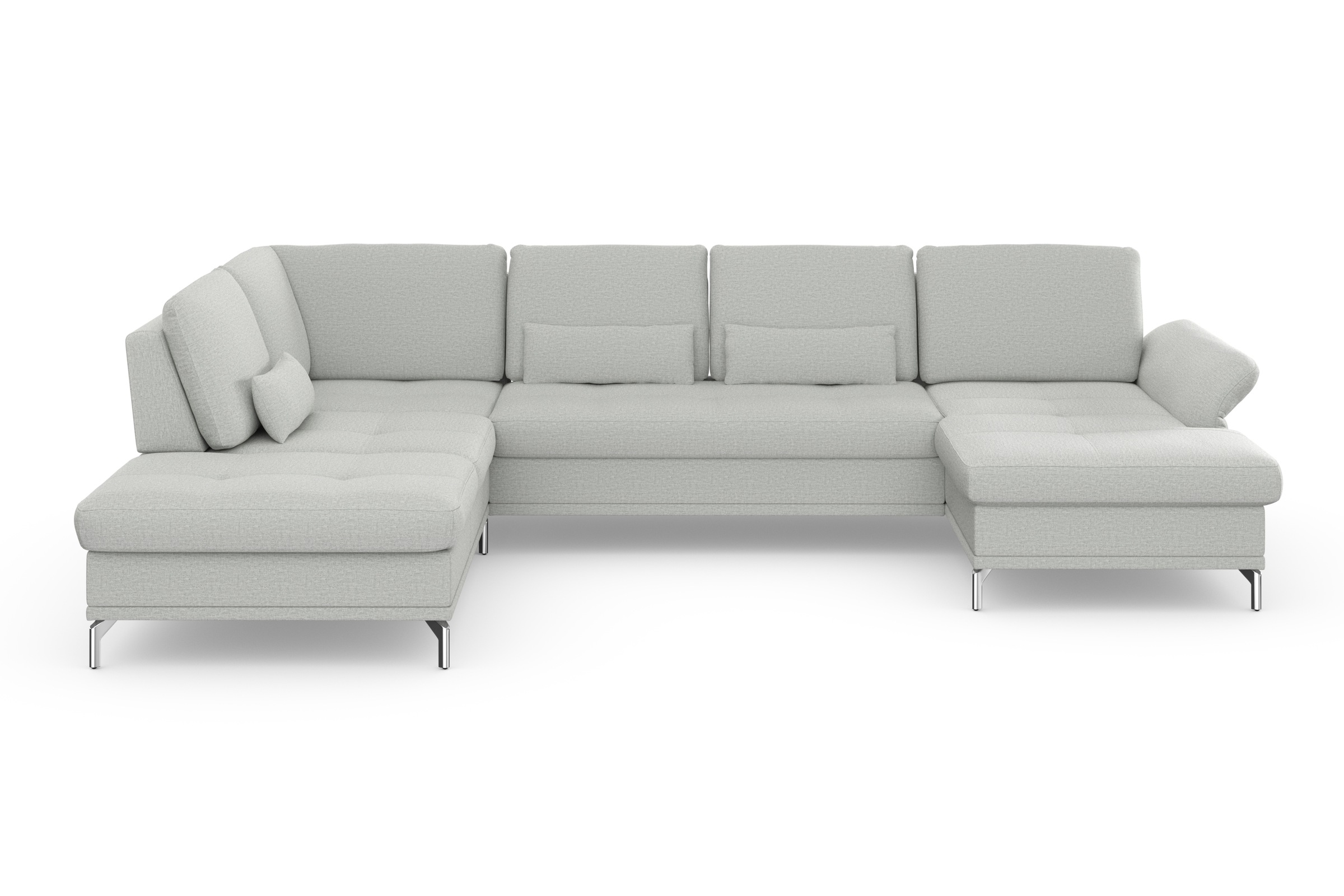 Home affaire Wohnlandschaft »Palm Beach U-Form« Federkern, mit Sitztiefenve günstig online kaufen