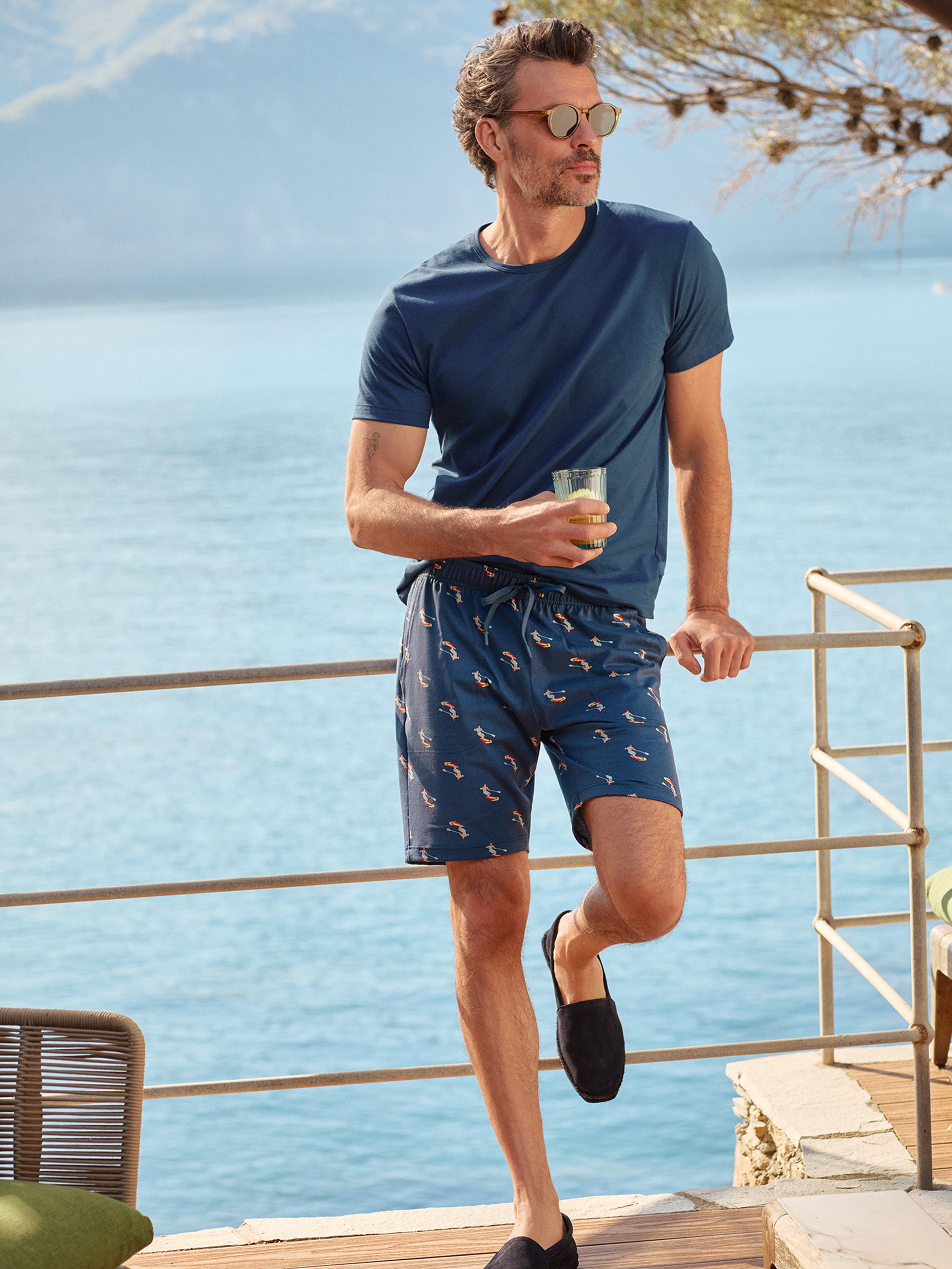 CALIDA Weiter Boxer »Prints« ohne Eingriff, lockere Passform, in Single-Jersey Qualität