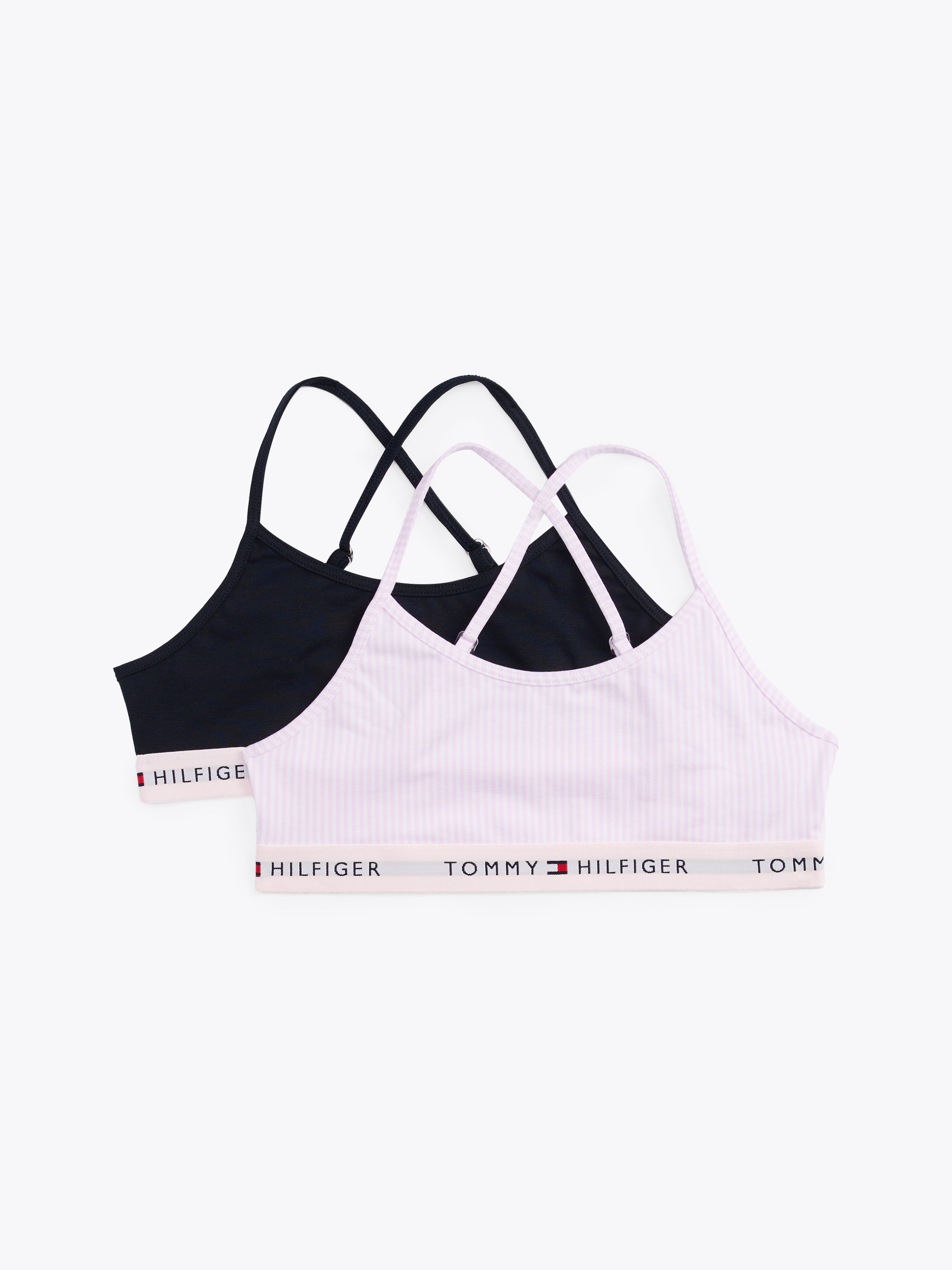 TOMMY HILFIGER UNDERWEAR Bralette »2PK STRAPPY BRALETTE PRINT« Packung, 2er, 2 Stk. tlg., mit Logobund monotype ithaca stp/desert sky 128/134 -...
