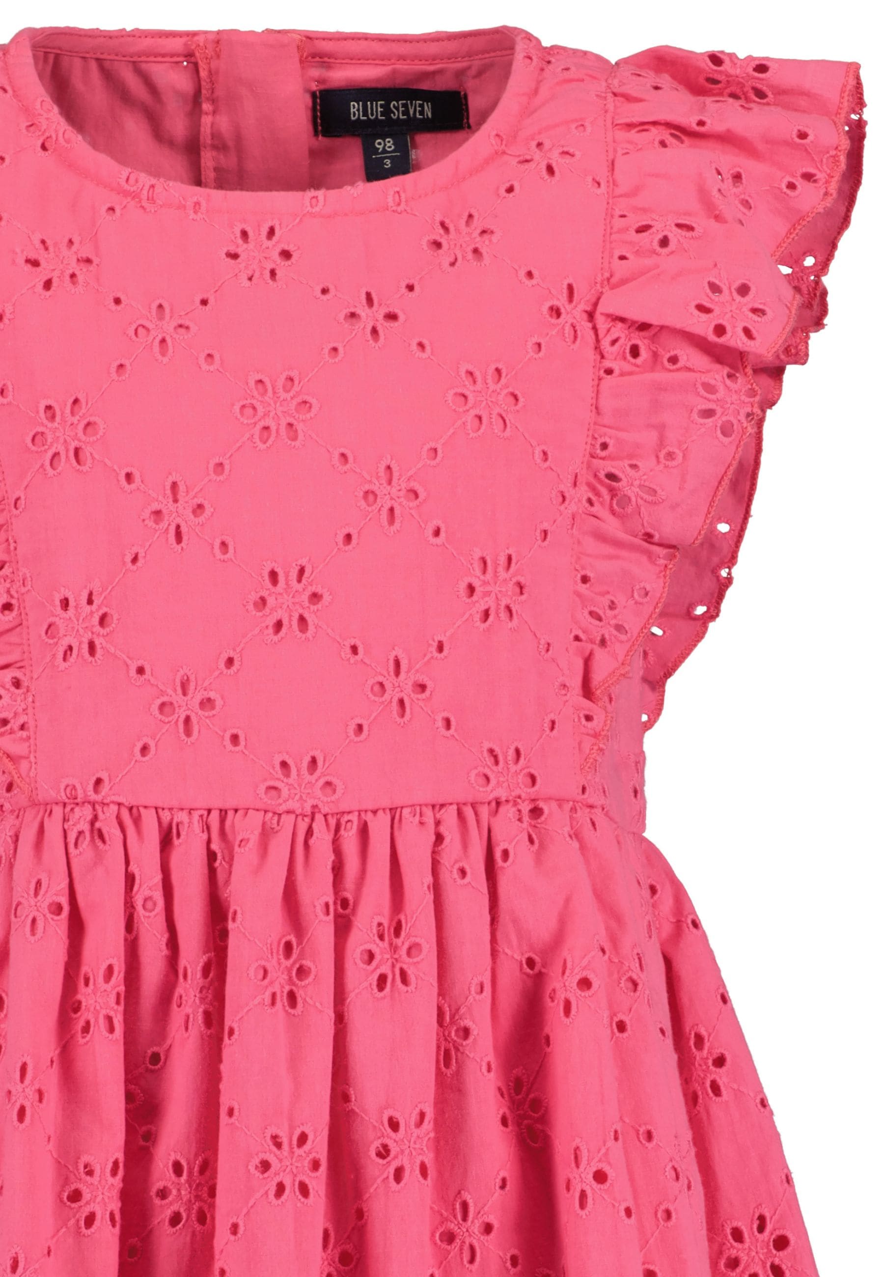 Blue Seven Sommerkleid, mit Volants und toller Lochstickerei