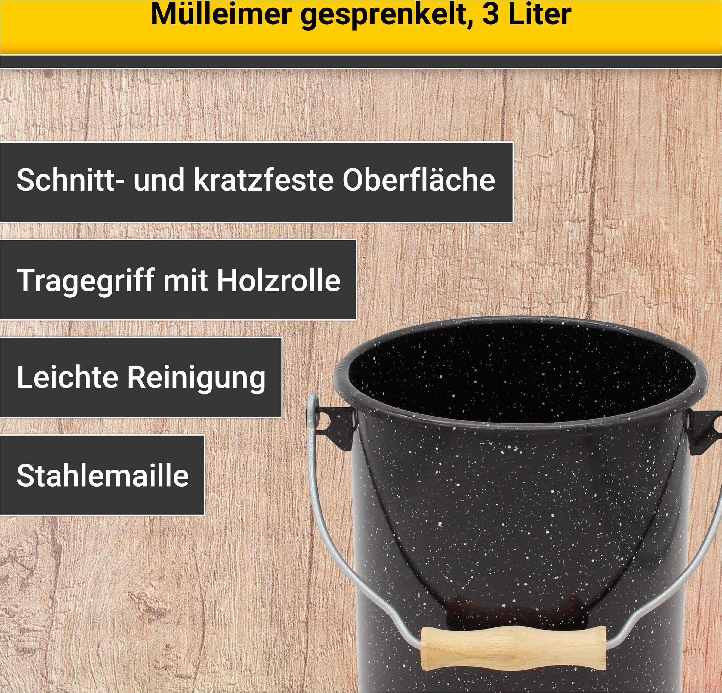 Krüger Mülleimer, schnitt- / kratzfeste Oberfläche, bakterienabweisend, ext günstig online kaufen