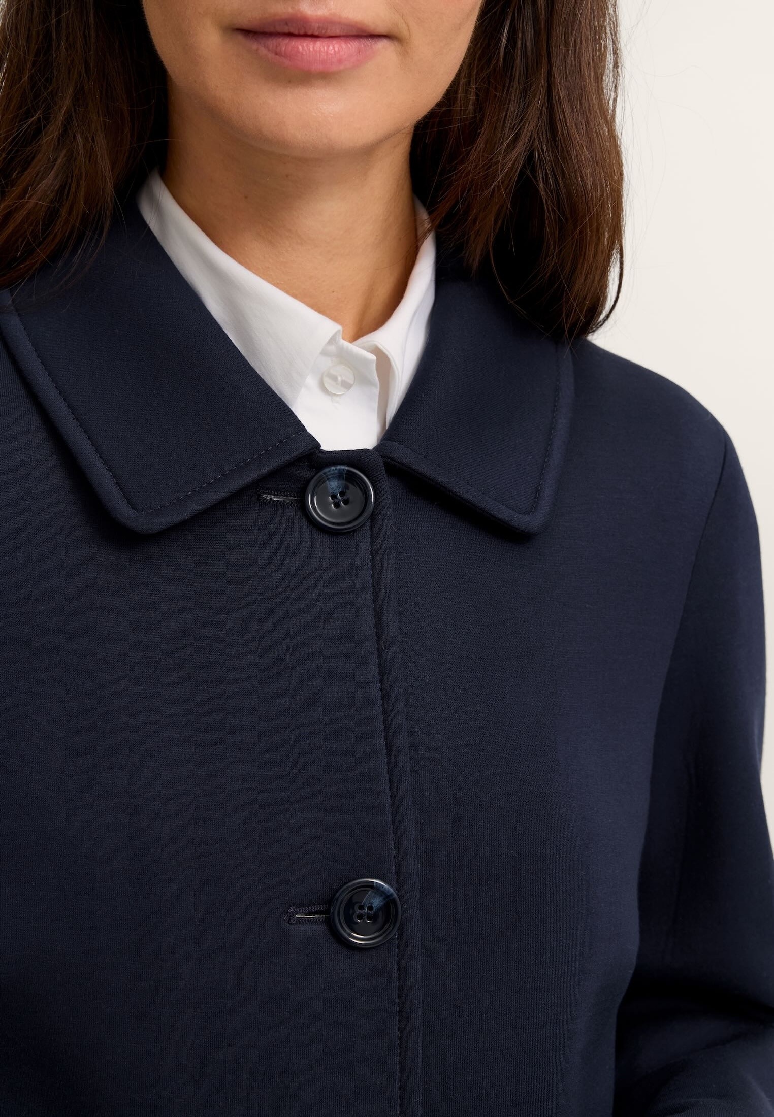 bugatti Kurzmantel »Regular Fit« aus Neopren mit Knopfleiste