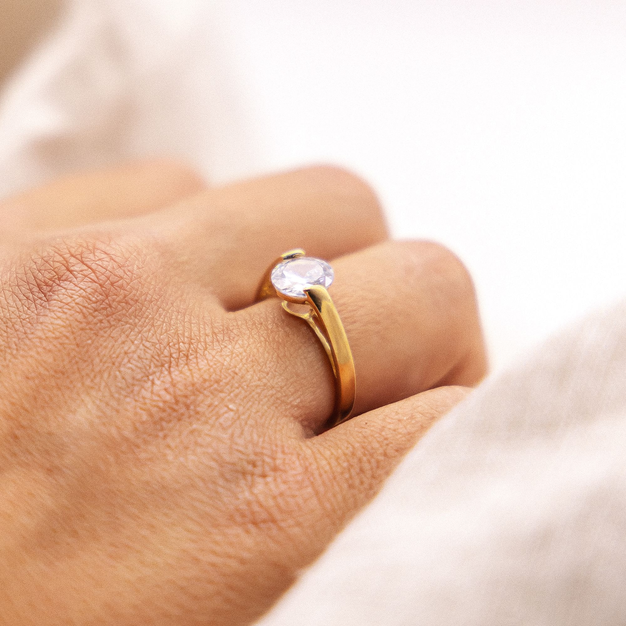 Fascination by Ellen K. Fingerring »Gold 333 mit Zirkonia weiß 8mm«