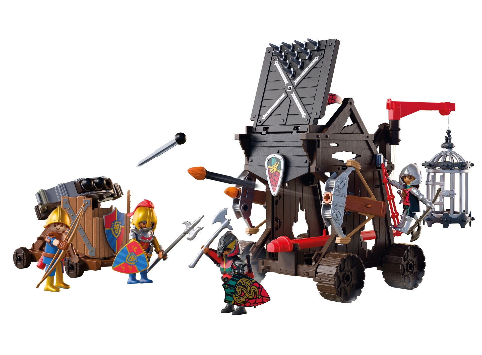 Playmobil® Konstruktions-Spielset »Angriffsturm Drachenritter (72210), Knights« Made in Europe