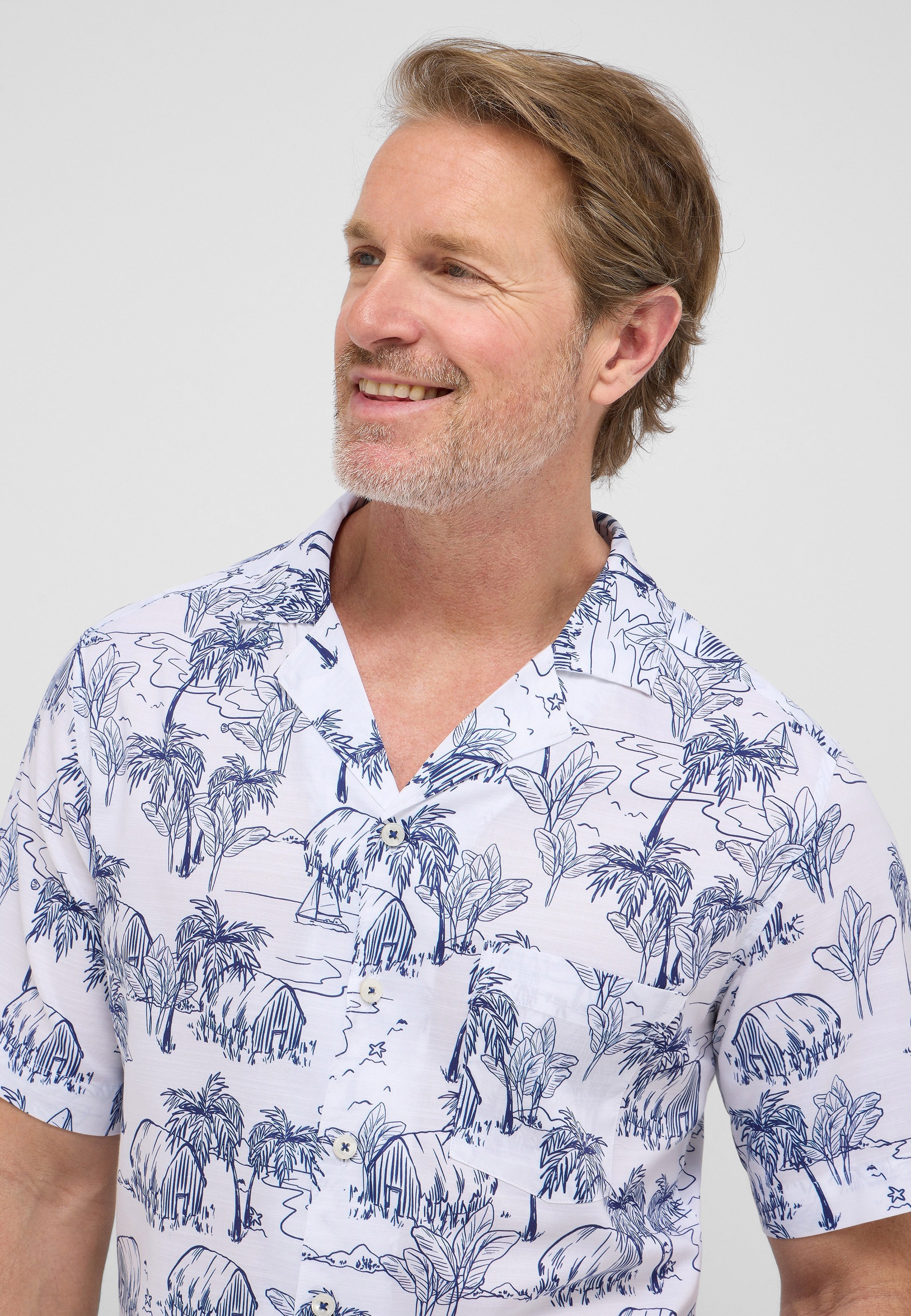 Eterna Kurzarmhemd »MODERN FIT« EASY IRON (bügelleicht)