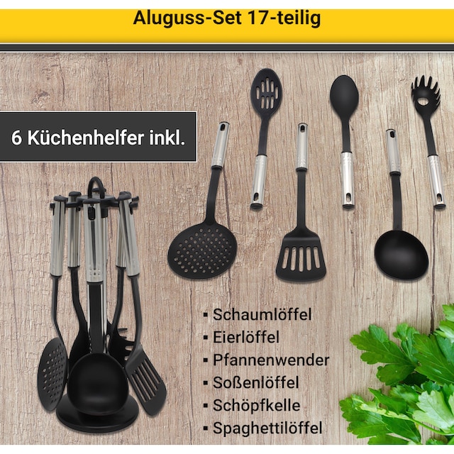 Krüger Topf-Set, Aluminiumguss, (Set, 17 tlg.) auf Raten bestellen