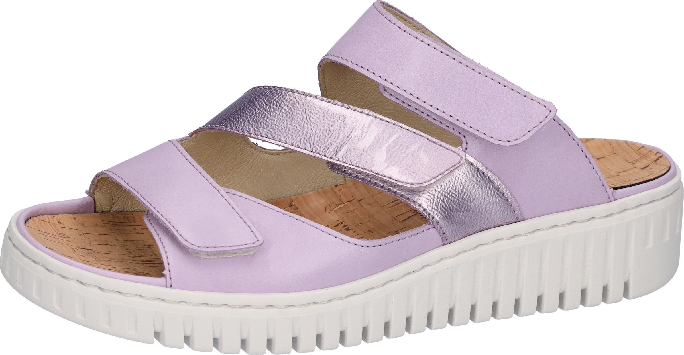 Waldläufer Pantolette »H-Willow«, Keilabsatz, Sommerschuh, Schlappen mit Klettverschlüssen, Weite H
