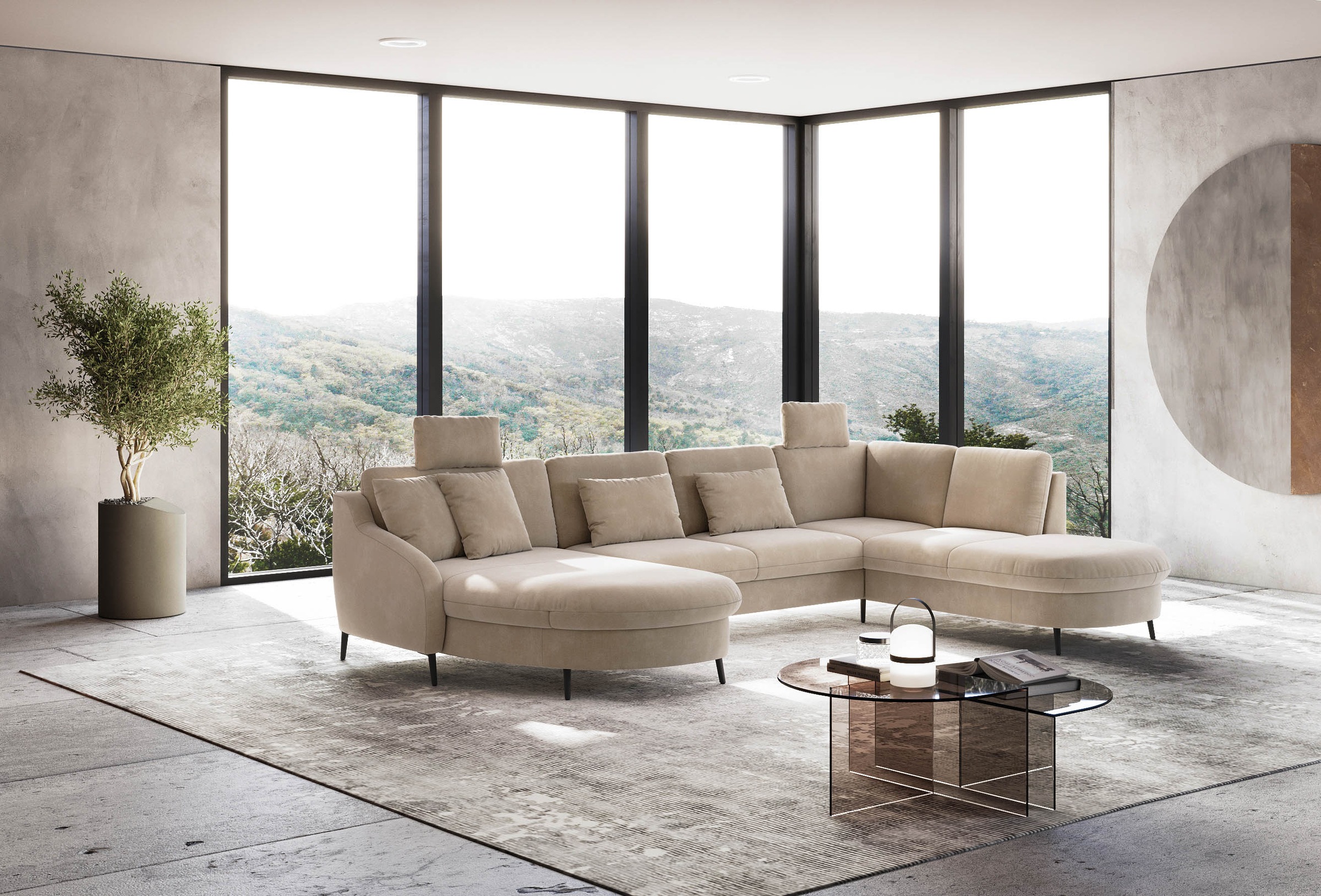 sit&more Wohnlandschaft »Soul U-Form« wahlweise mit Bett und Bettkasten günstig online kaufen