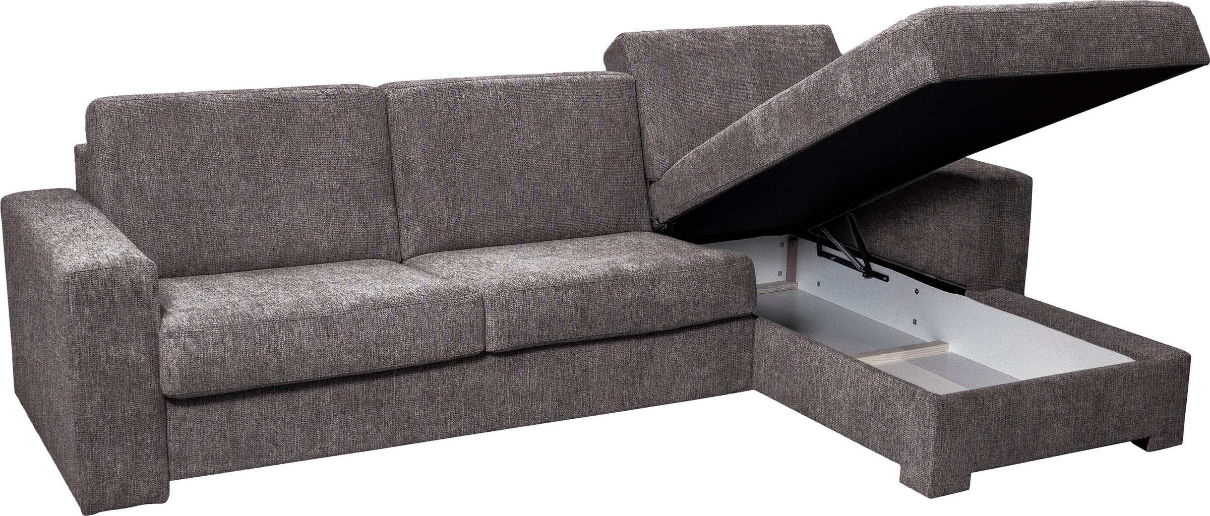 Home affaire Ecksofa Roma "L" Dauerschlaffunktion, mit Unterfederung, Matratzenhöhe 14cm, Liegemaße ca 163x198 cm, L-Form