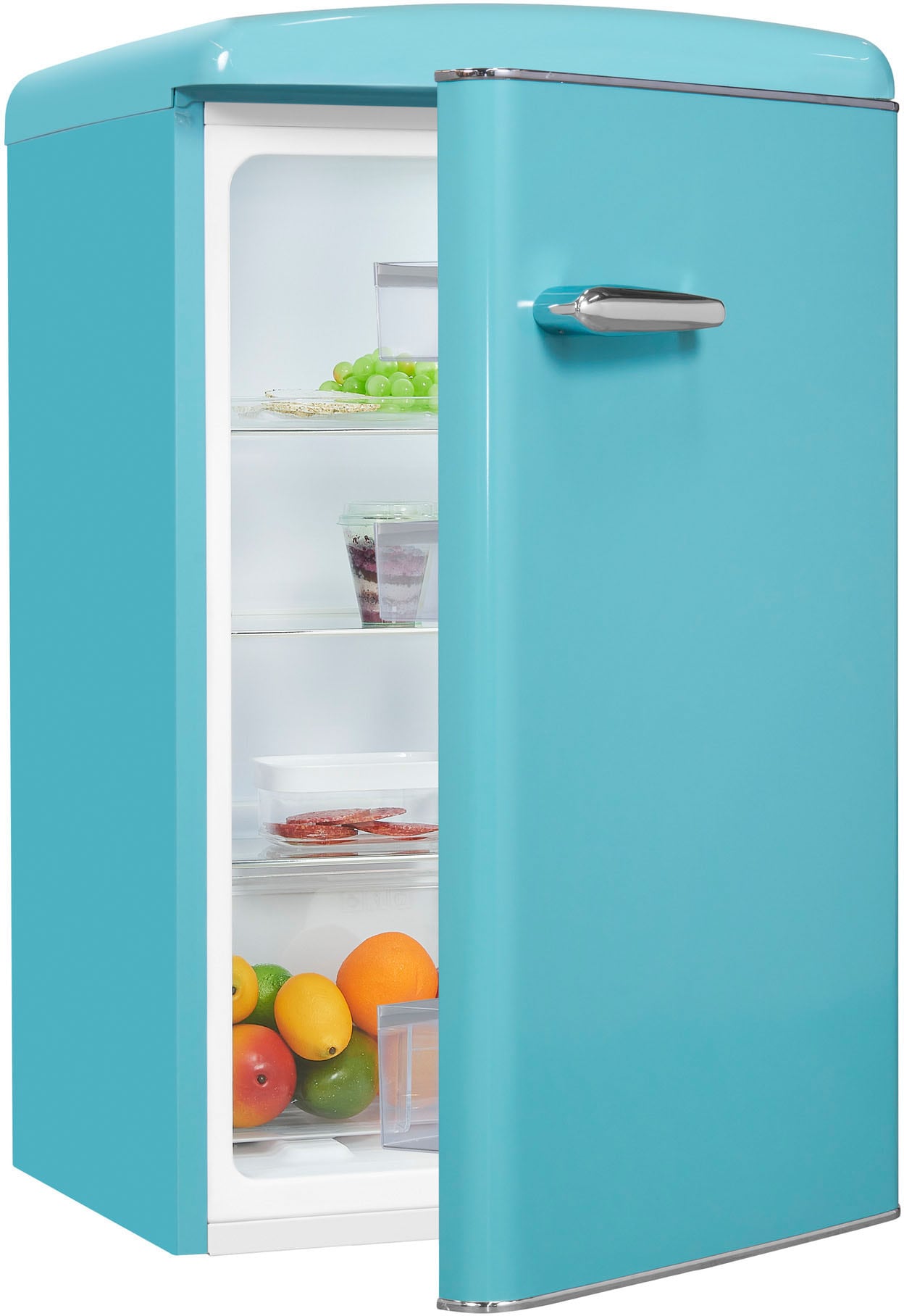exquisit Kühlschrank »RKS120-V-H-160F taubenblau« 89,5 cm hoch 55 cm breit günstig online kaufen