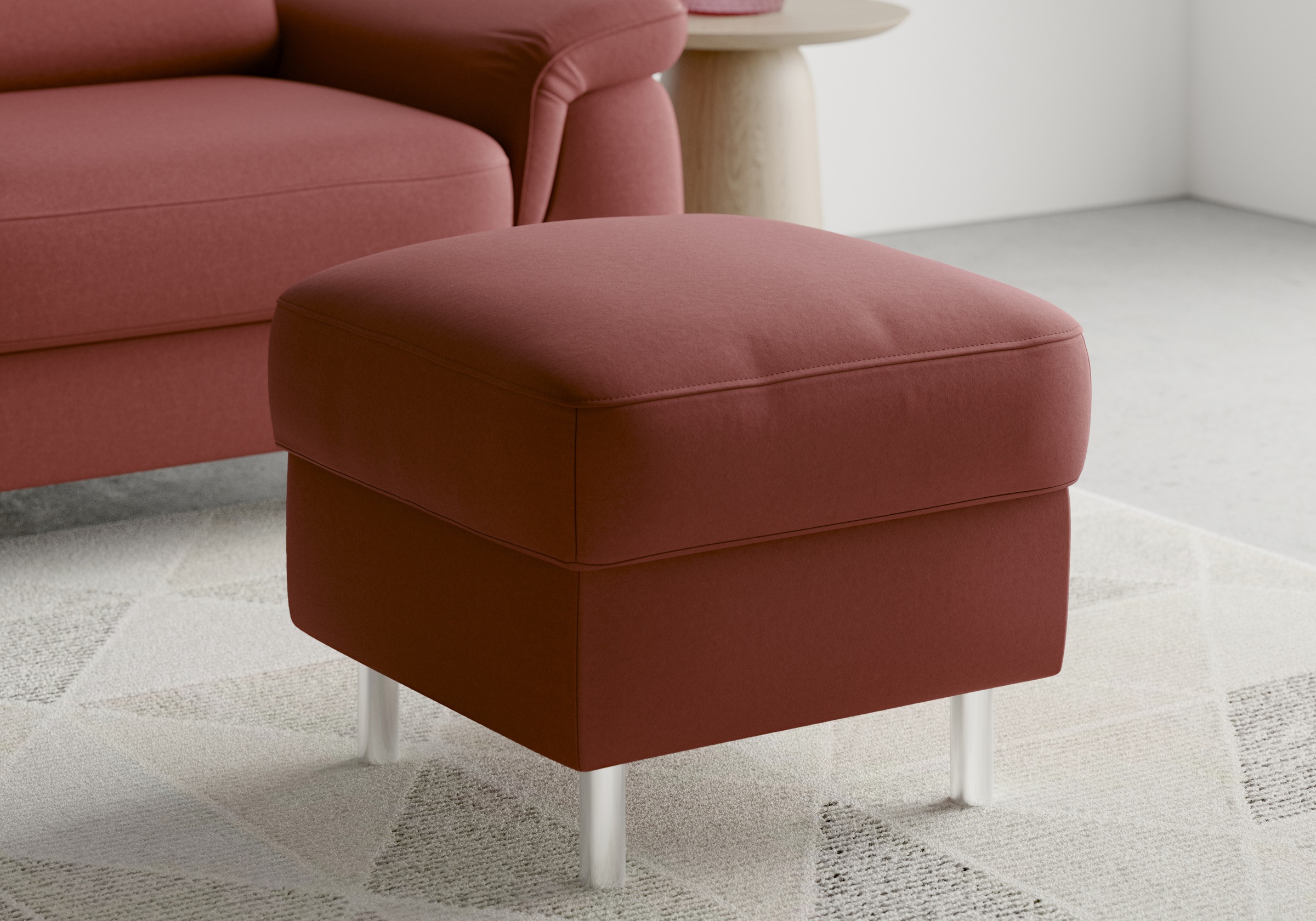 sit&more Stauraumhocker »Sinatra«, Sitzfläche ist abnehmbar, chromfarbene Metallfüße
