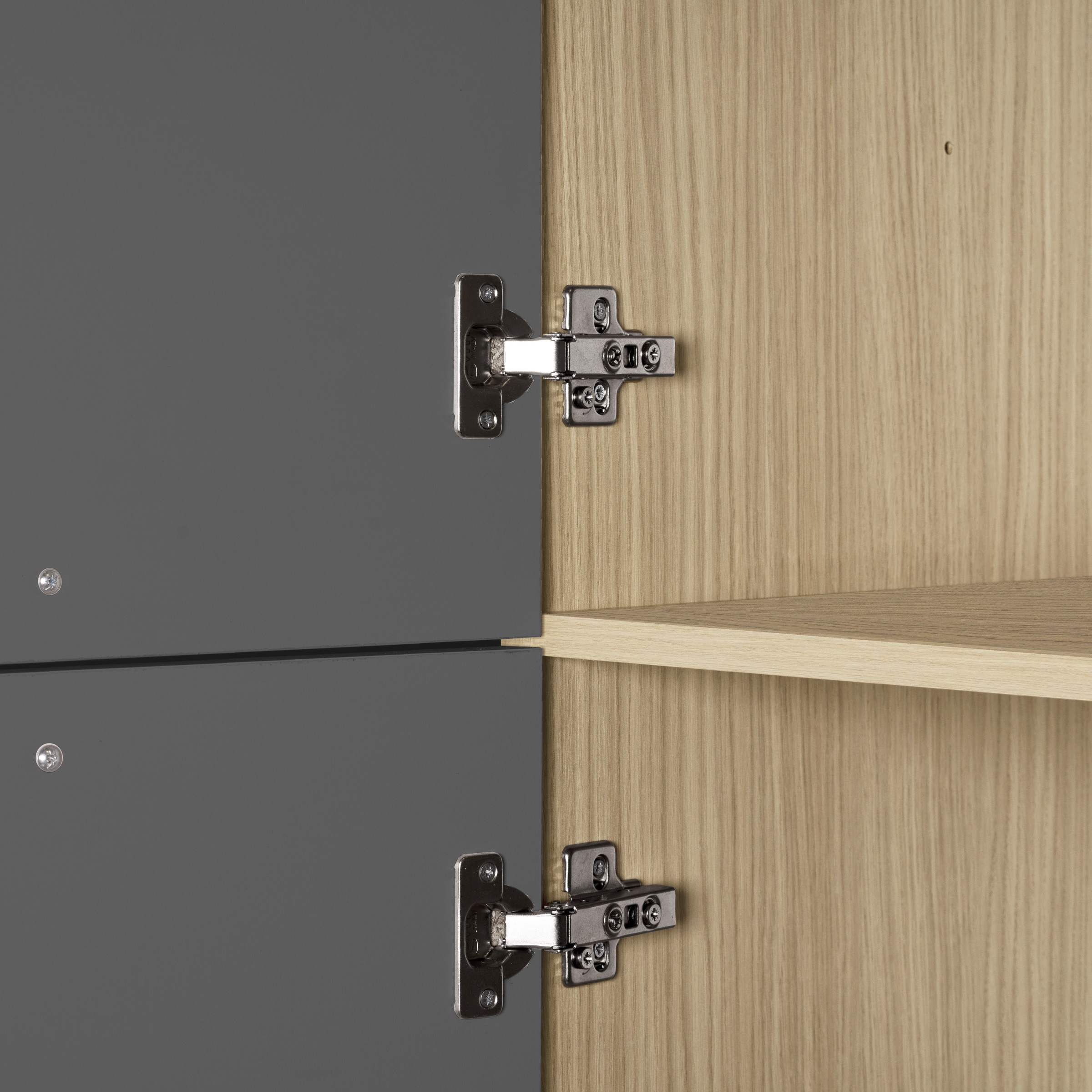 KOCHSTATION Backofenumbauschrank »Luna, Backofenschrank, Backofen-Hochschrank, Made in Italy« B/T/H: 60×60×214,5 cm, Oberplatte mit 25 mm Stärke