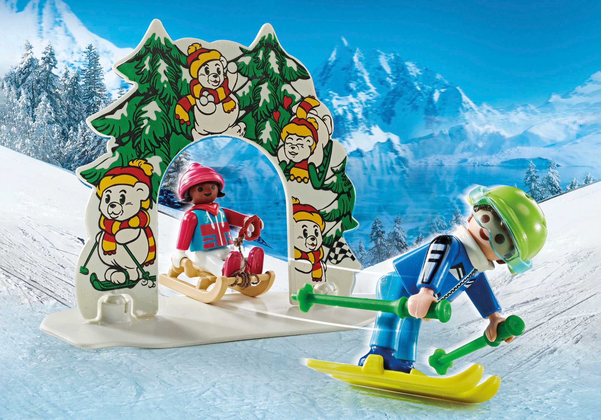 Playmobil® Konstruktions-Spielset »Skiwelt (71453), Family Fun«, (135 St.), Made in Europe