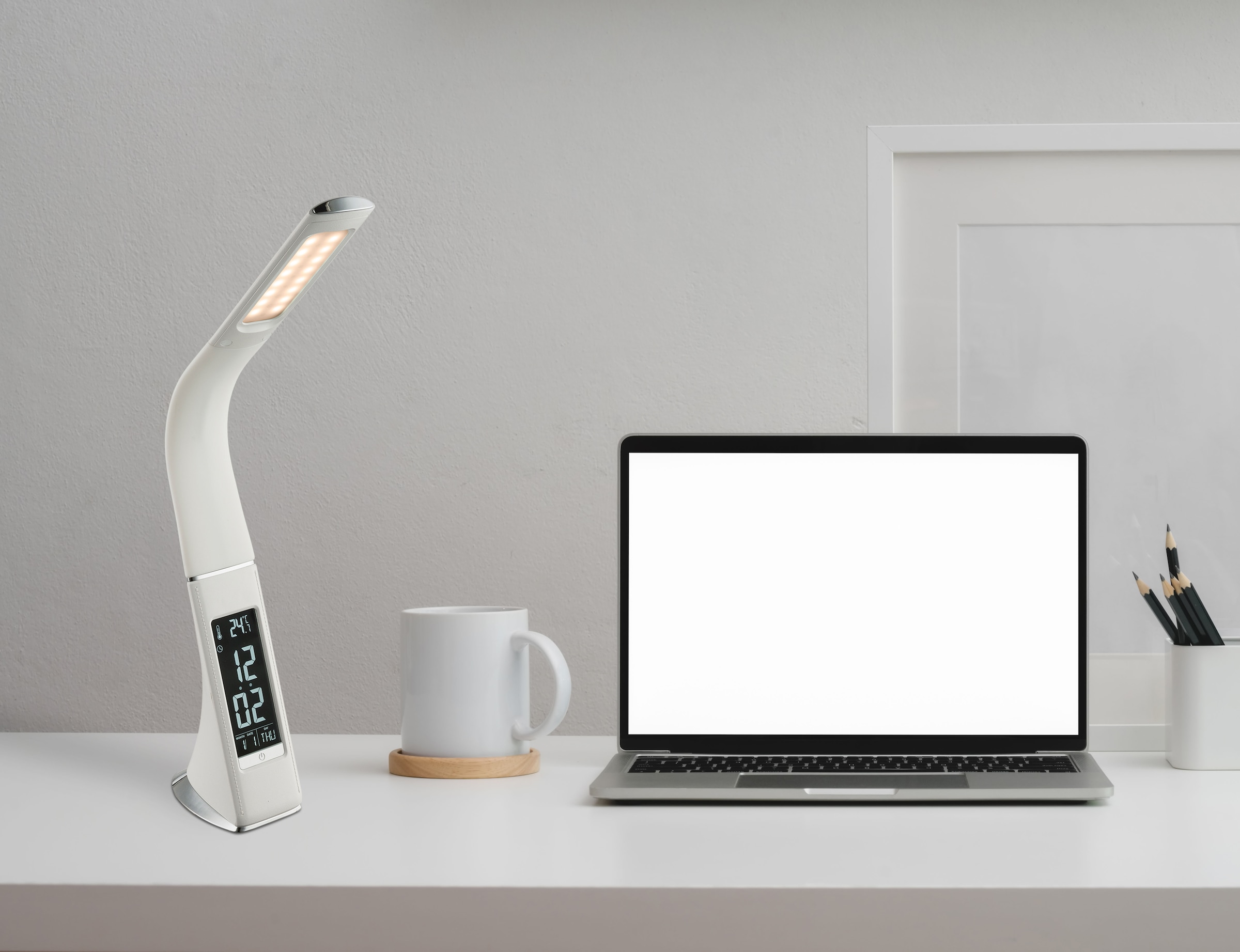 GLOBO LIGHTING LED Tischleuchte »SOPHIE«, Leuchtmittel LED-Modul | LED fest integriert, Tischlampe/Arbeitszimmer/Bürotischleuchte/weiß