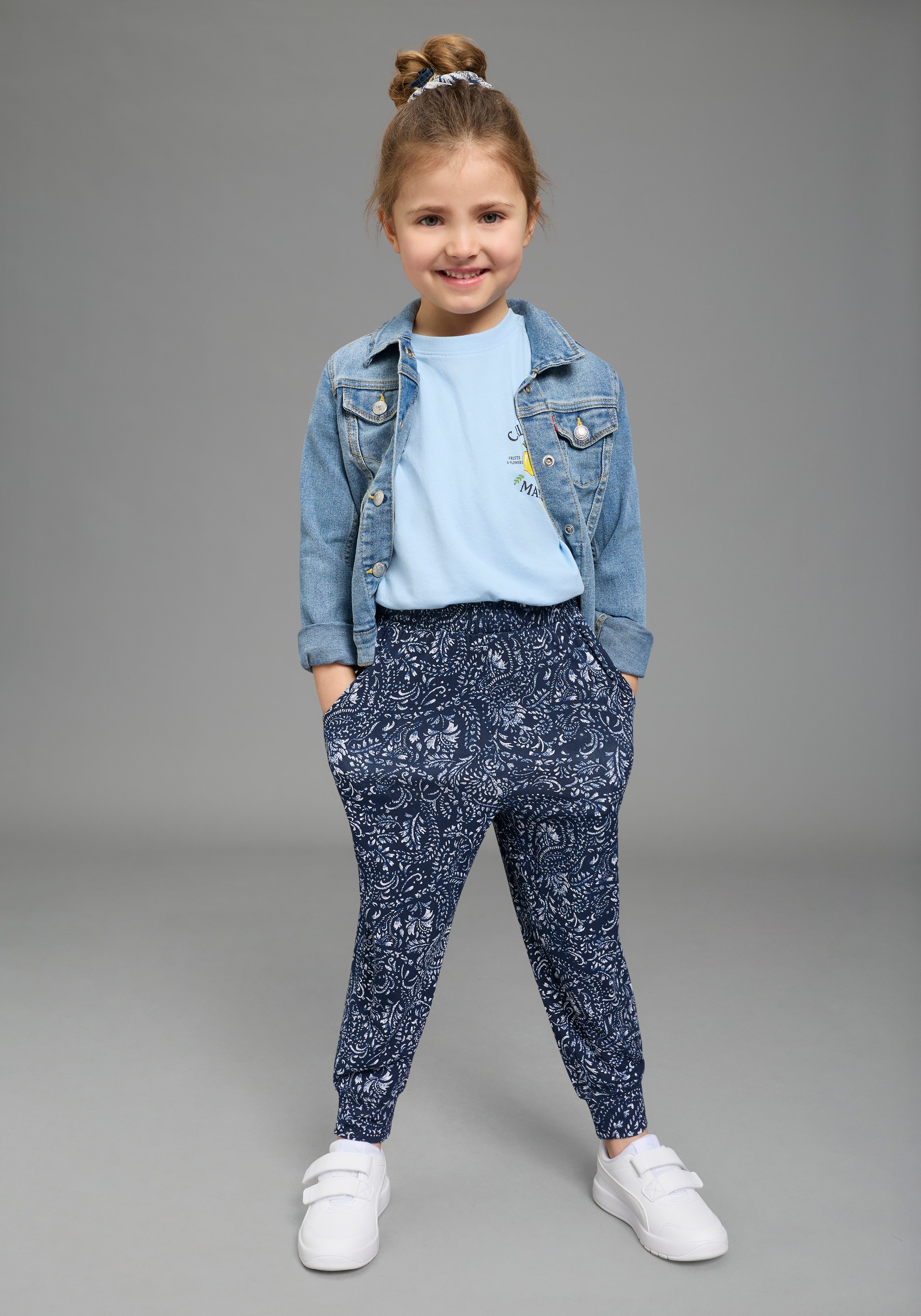 KIDSWORLD Jerseyhose »Viskose Haremshose«  für Mädchen, bequeme Passform, aus weichem Single Jersey
