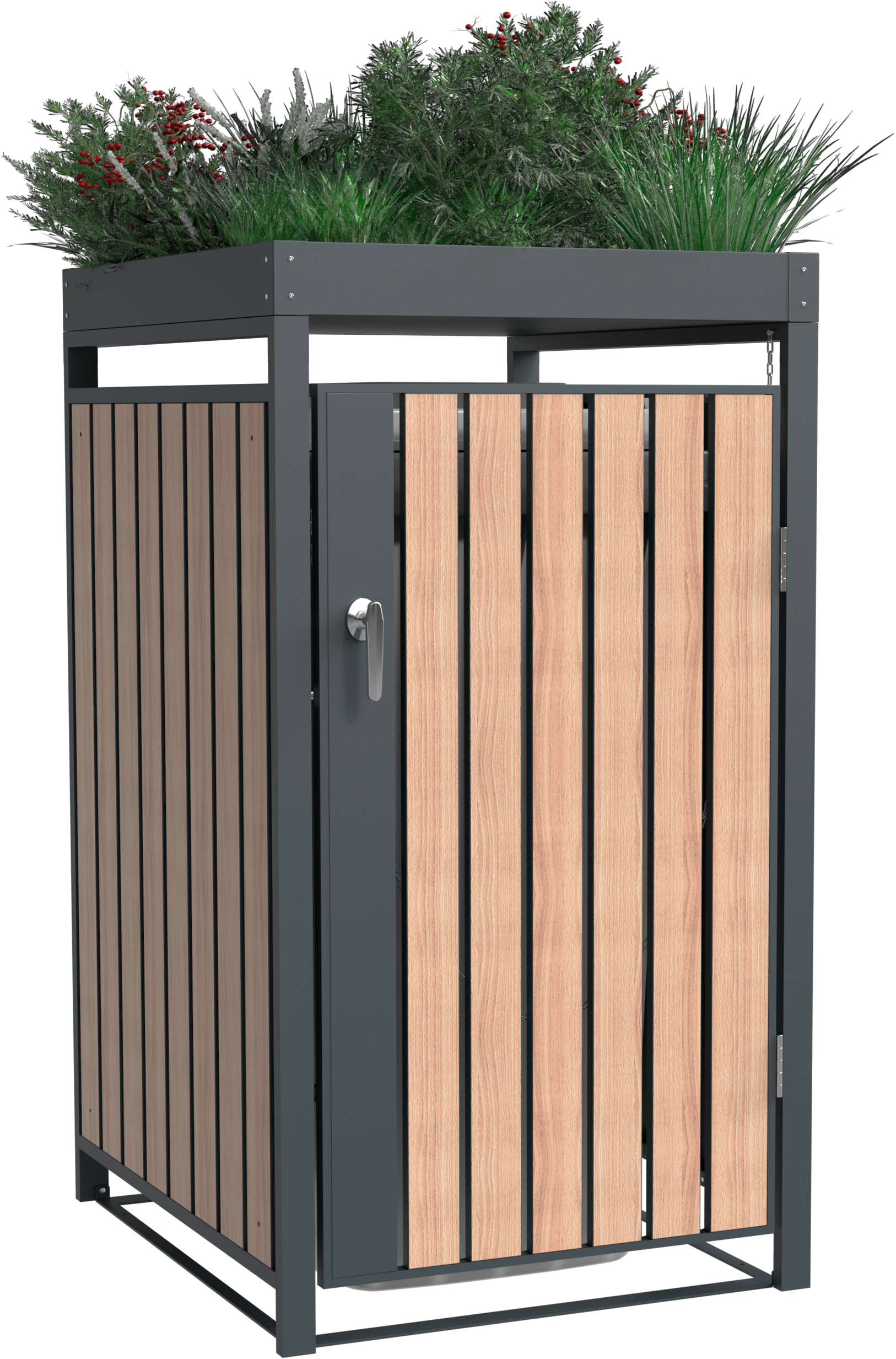 WESTMANN Mülltonnenbox »Planta«, Platz für 1 Mülltonnen je 240 L, BxHxT: 68x84x124,5 cm