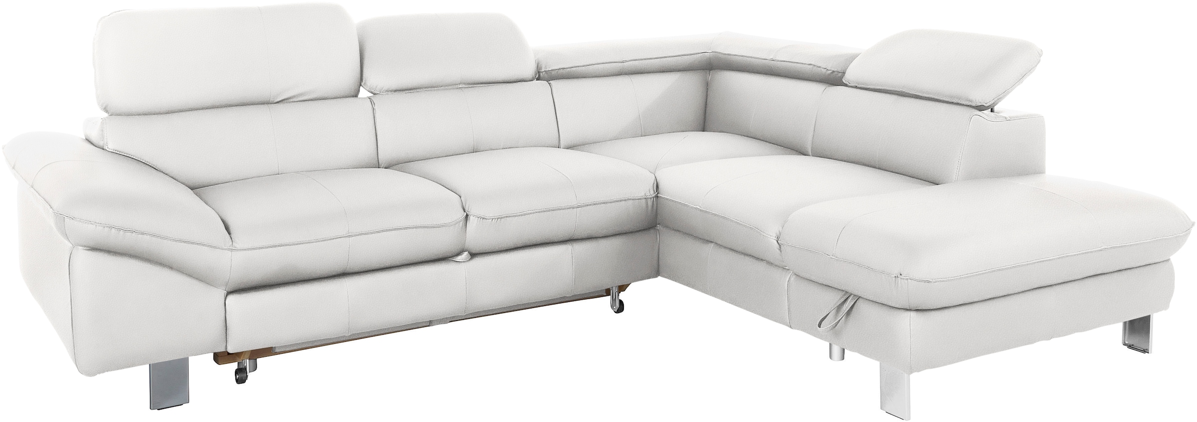 COTTA Ecksofa »Driver L-Form«, mit Kopfteilverstellung, wahlweise mit Bettfunktion & Bettkasten