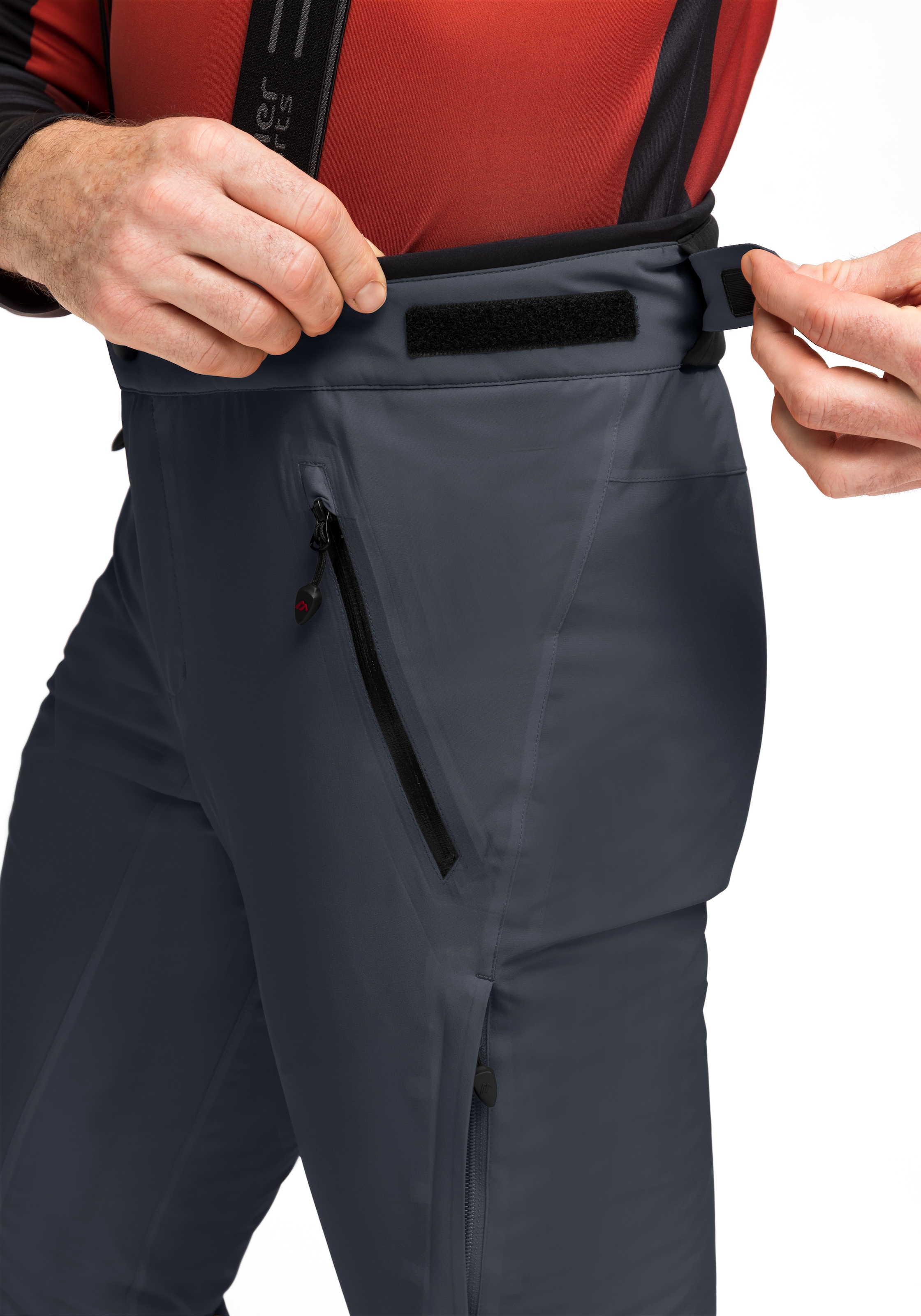 Maier Sports Skihose »Copper slim«, Herren Schneehose mit Hosenträgern, wind/wasserdicht, Slim Fit