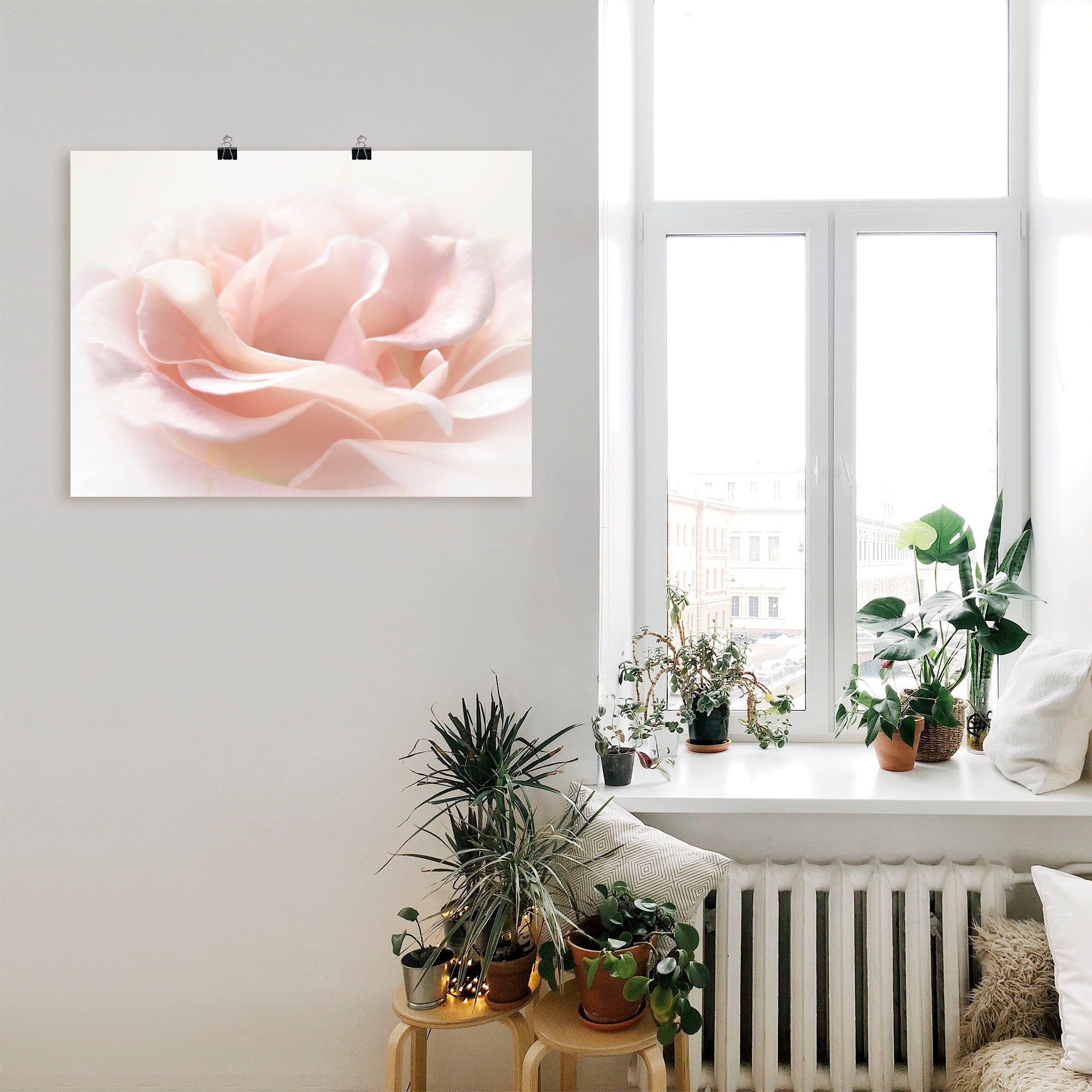 Artland Wandbild »Rose I« Blumen 1 Stk. tlg. als Alubild, Poster in verschied. Größen