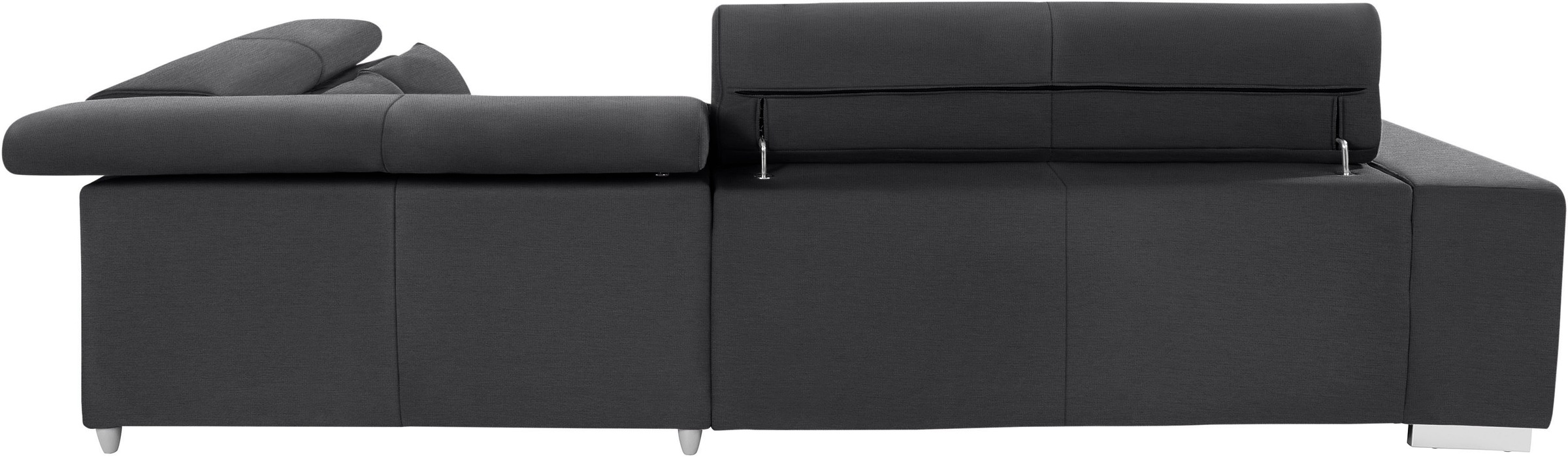 COTTA Ecksofa »Orion L-Form«, mit Kopfteilverstellung & 5 Nierenkissen