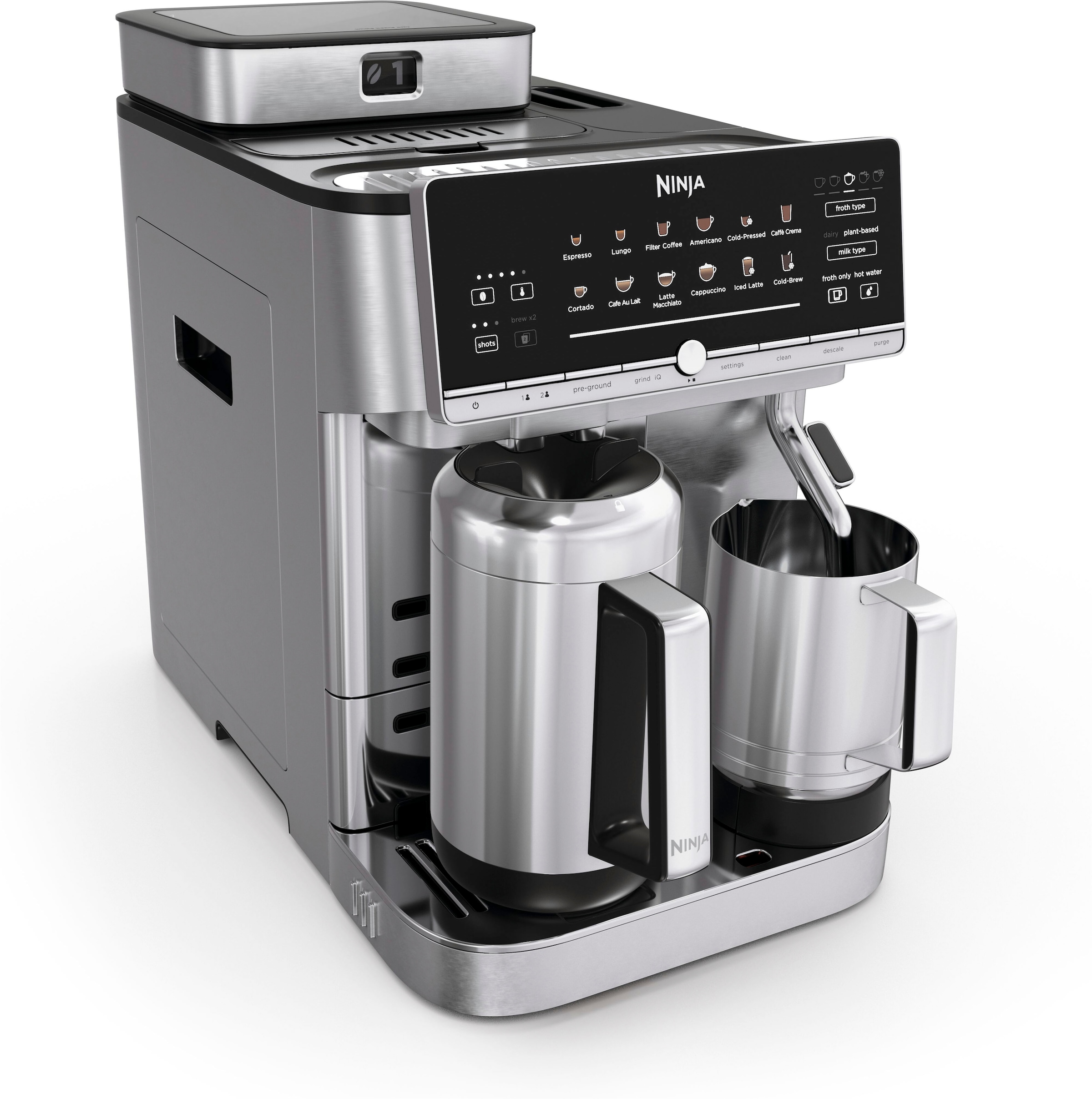 NINJA Kaffeevollautomat »AutoBarista Pro Kaffeemaschine AE1051EU« 2 individuelle Benutzerprofile für Getränke