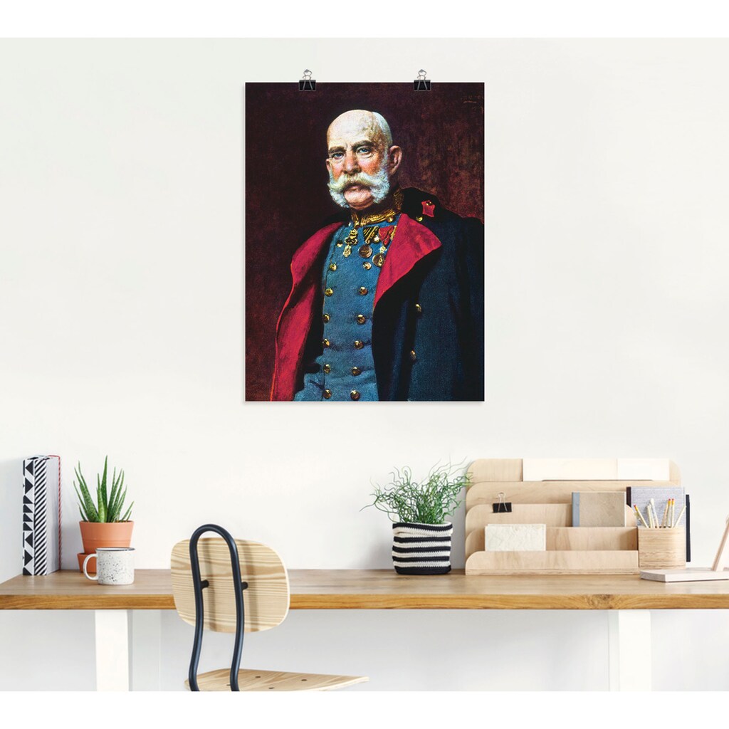 Artland Wandbild »Kaiser Franz Joseph I., 1902«, Menschen, (1 St.)