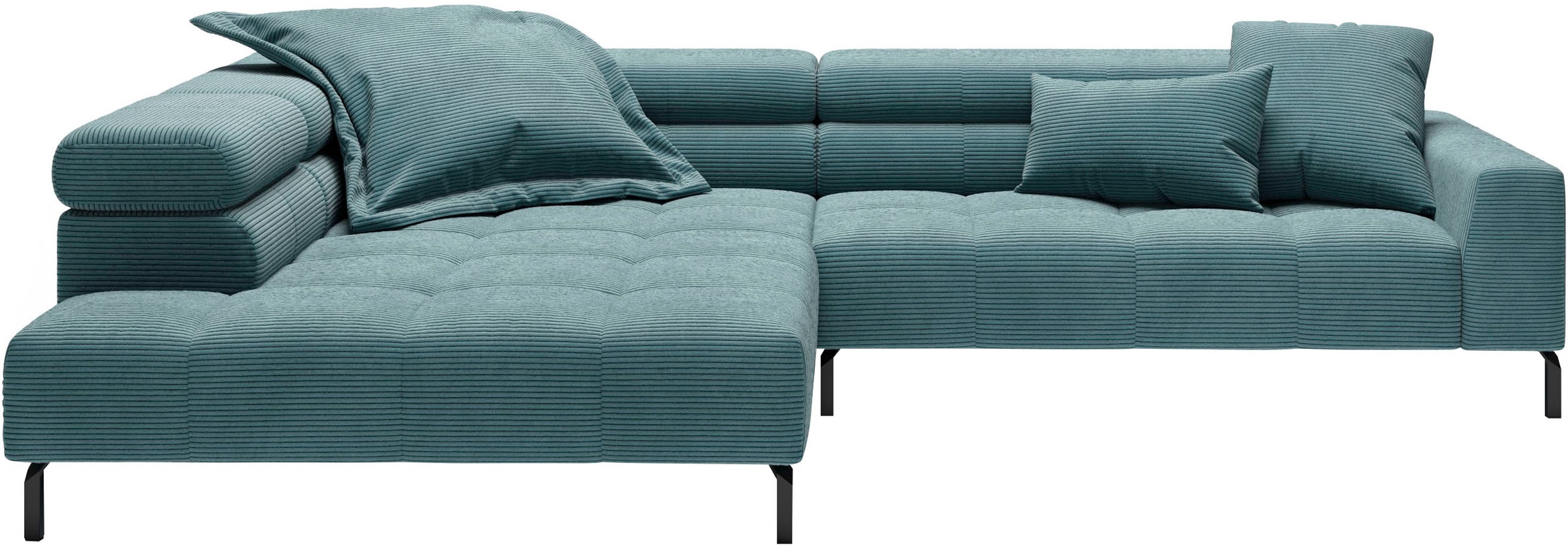 Places of Style Ecksofa »Cleveland, L-Form, incl. Kopfteilverstellung, Brei günstig online kaufen