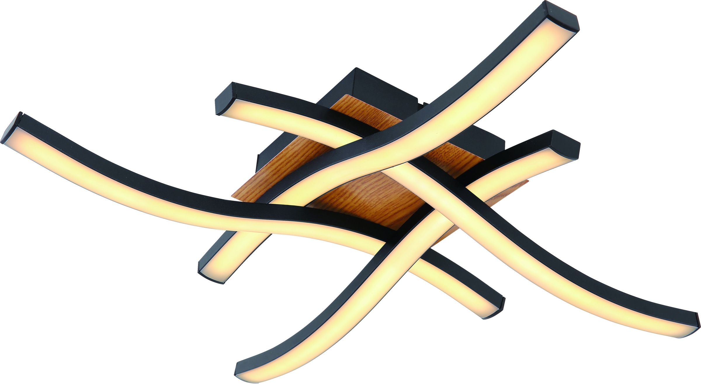 GLOBO LIGHTING LED Deckenleuchte »EVITA« LED-Modul Warmweiß Deckenlampe/Wohnzimmer/Schlafzimmer/modern