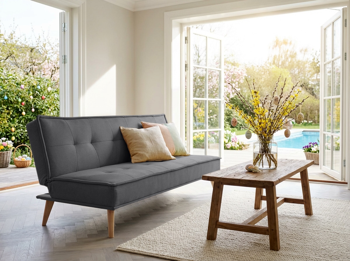 INOSIGN Schlafsofa »MENDOTA, 181 cm, 3-Sitzer mit Schlaffunktion,« verstellbarer Rückenlehne, Klappmechanismus, Webstoff