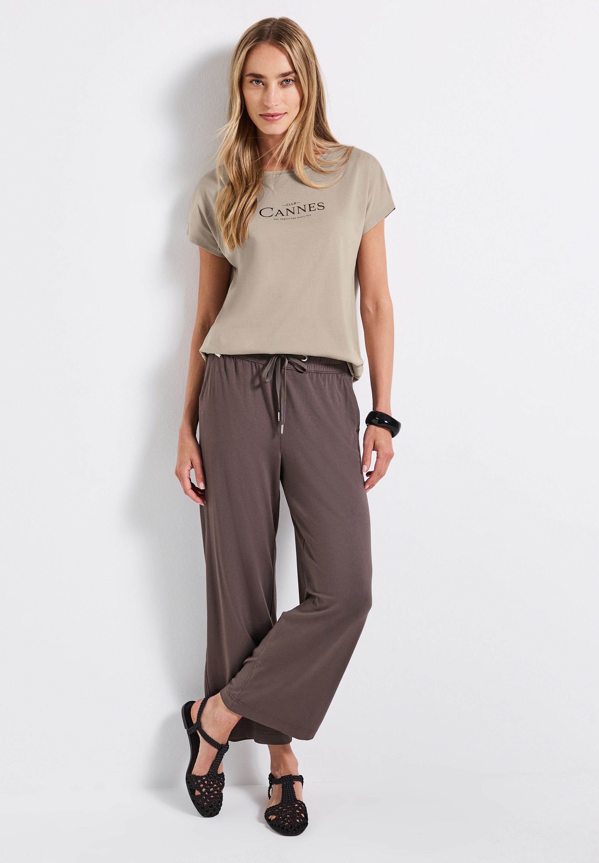 STREET ONE Shirttop, mit Folien-Wording
